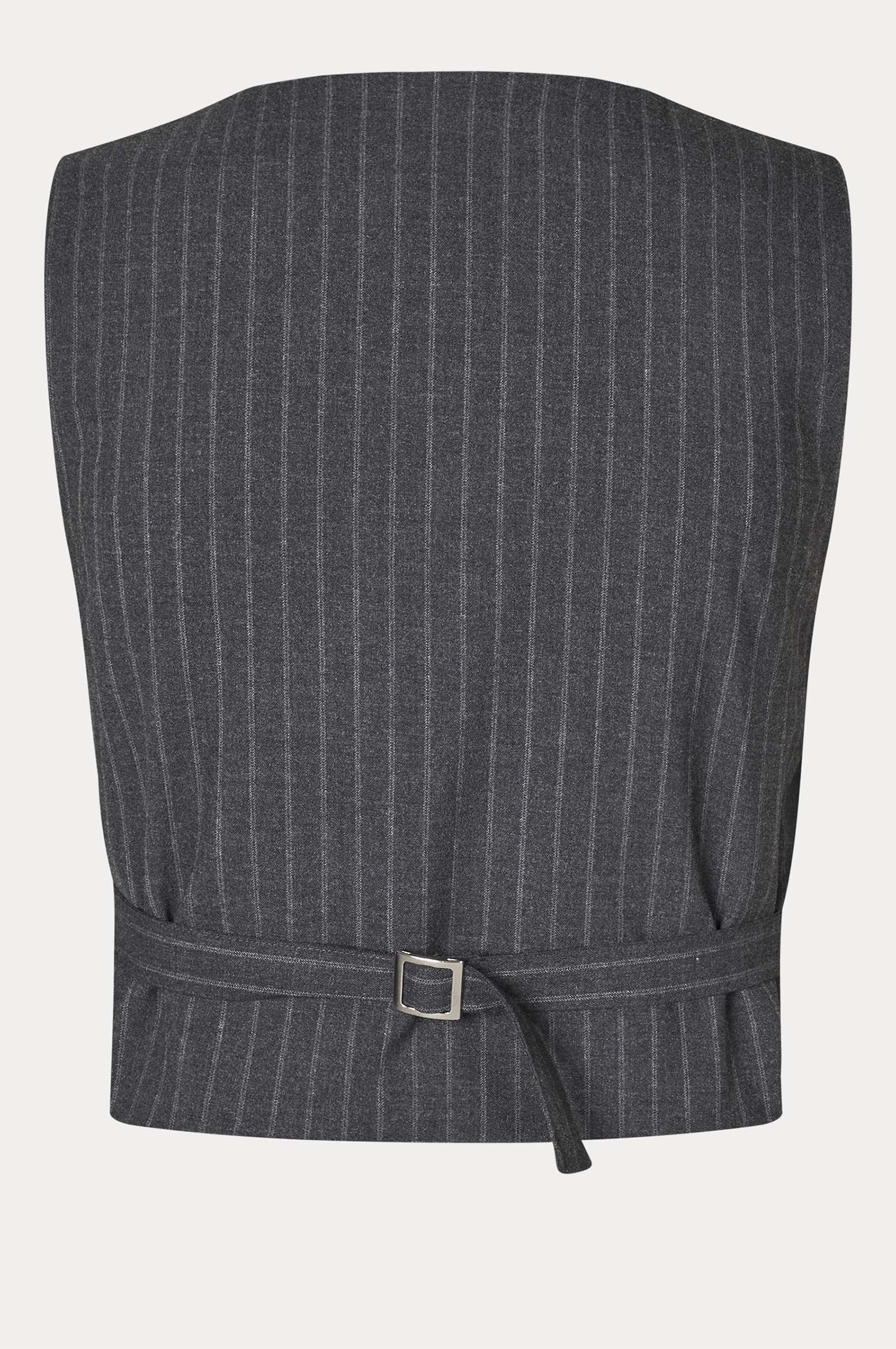 Oval Square Rowy Vest TOP 7013 Dark Grey Pinstripe