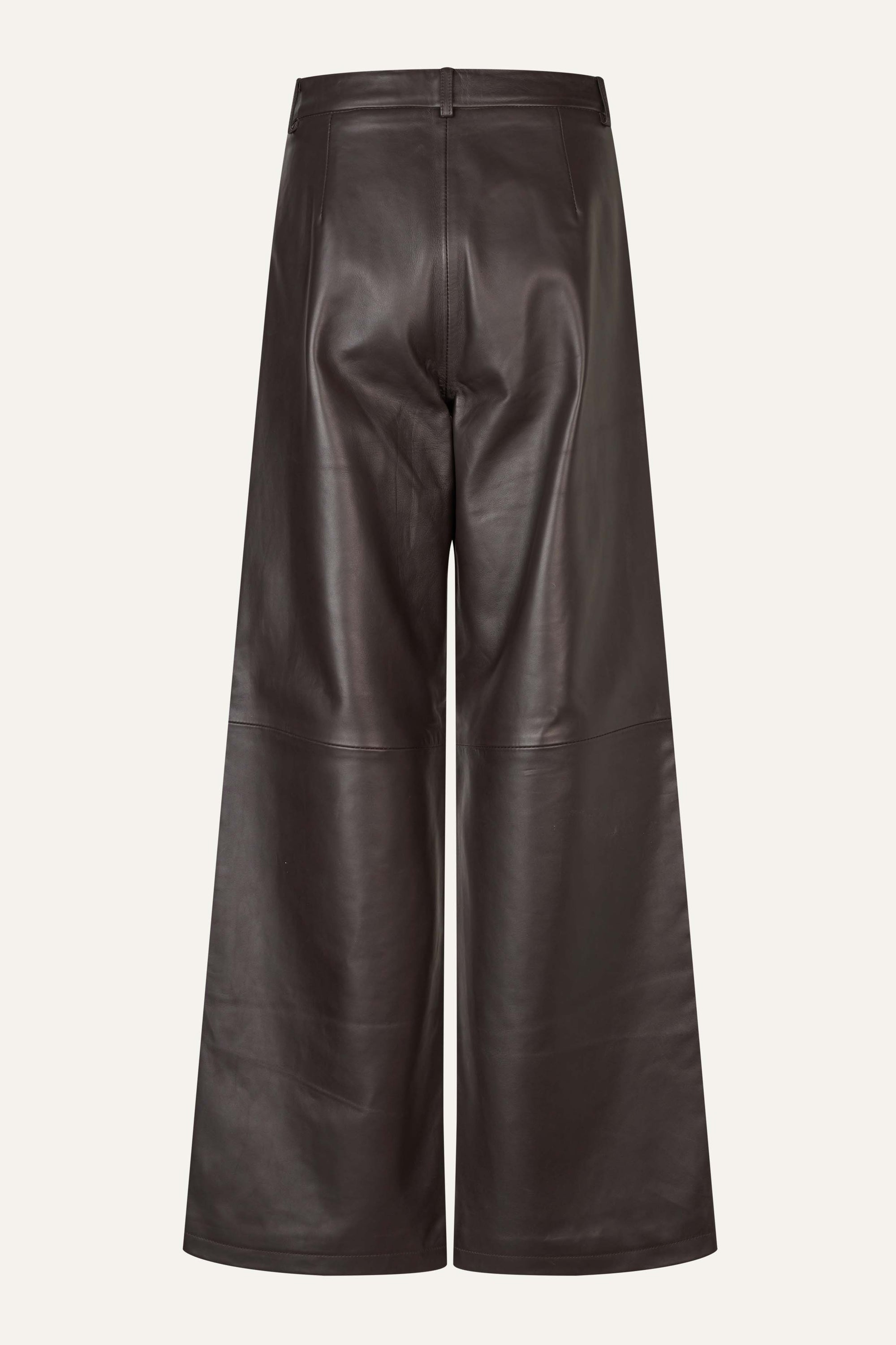 Oval Square Roy Leather Trousers TROUSERS Chocolate Torte