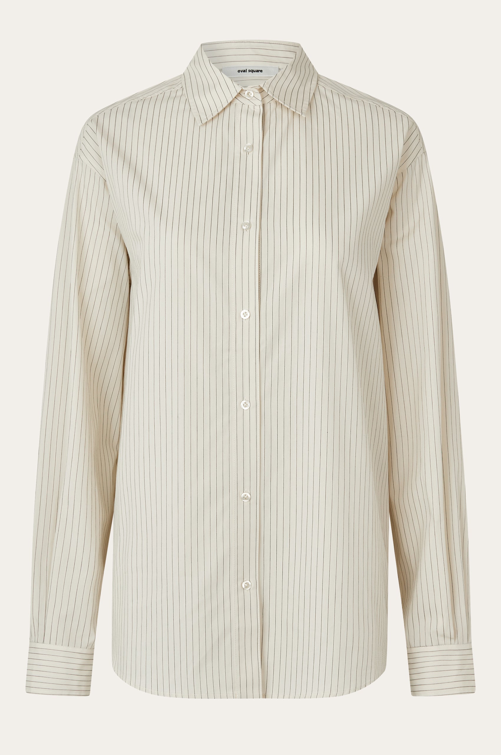 Oval Square Sava Shirt SHIRTS 1009 Off White Pinstripe