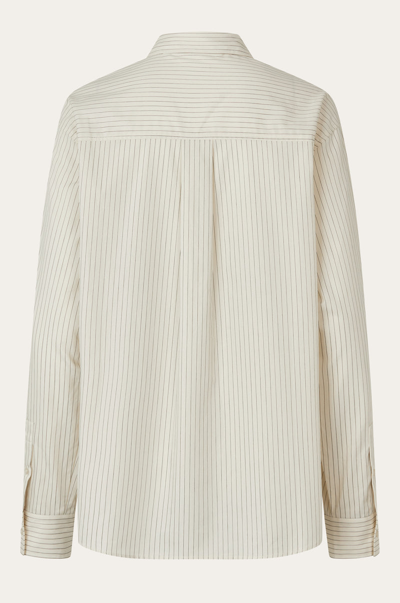 Oval Square Sava Shirt SHIRTS 1009 Off White Pinstripe
