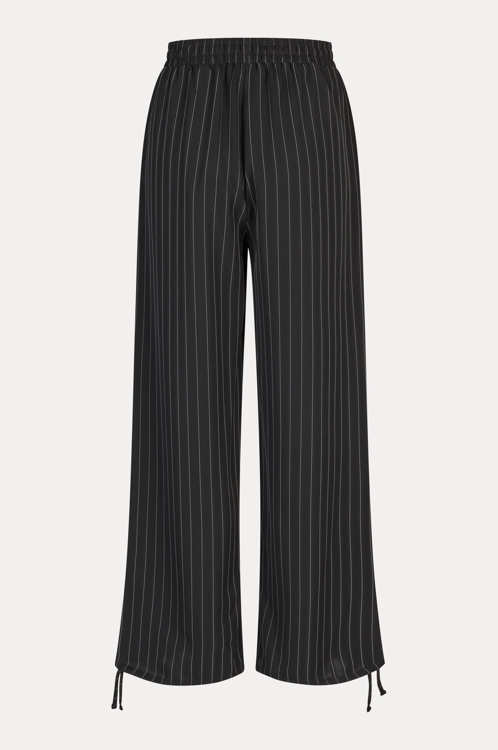 Oval Square Serena Trousers TROUSERS 9040 Black Pinstripe
