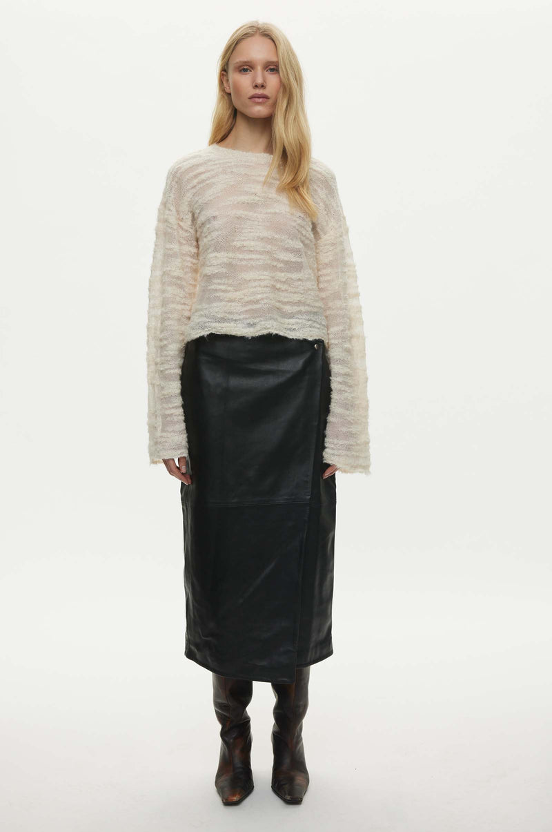 Oval Square Seta Knit Jumper KNITS 1002 Off White