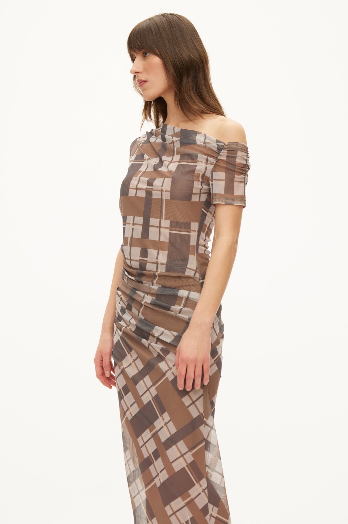 Oval Square Sisi dress DRESSES Checks