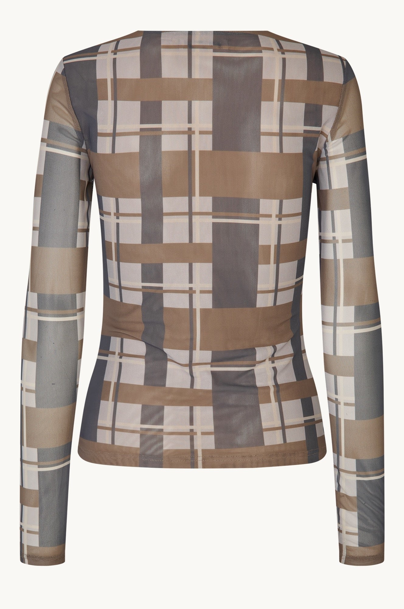 Oval Square Sisi ls blouse BLOUSES Checks