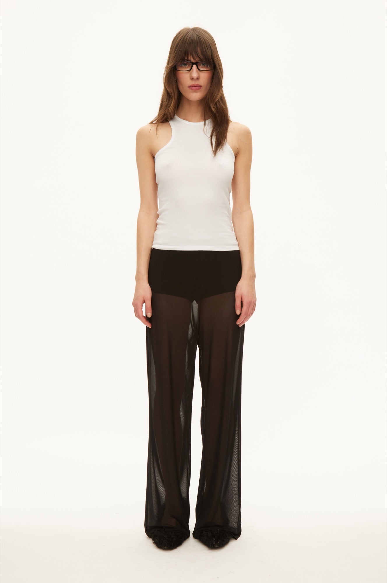 Oval Square Sisi skirt trousers TROUSERS Black