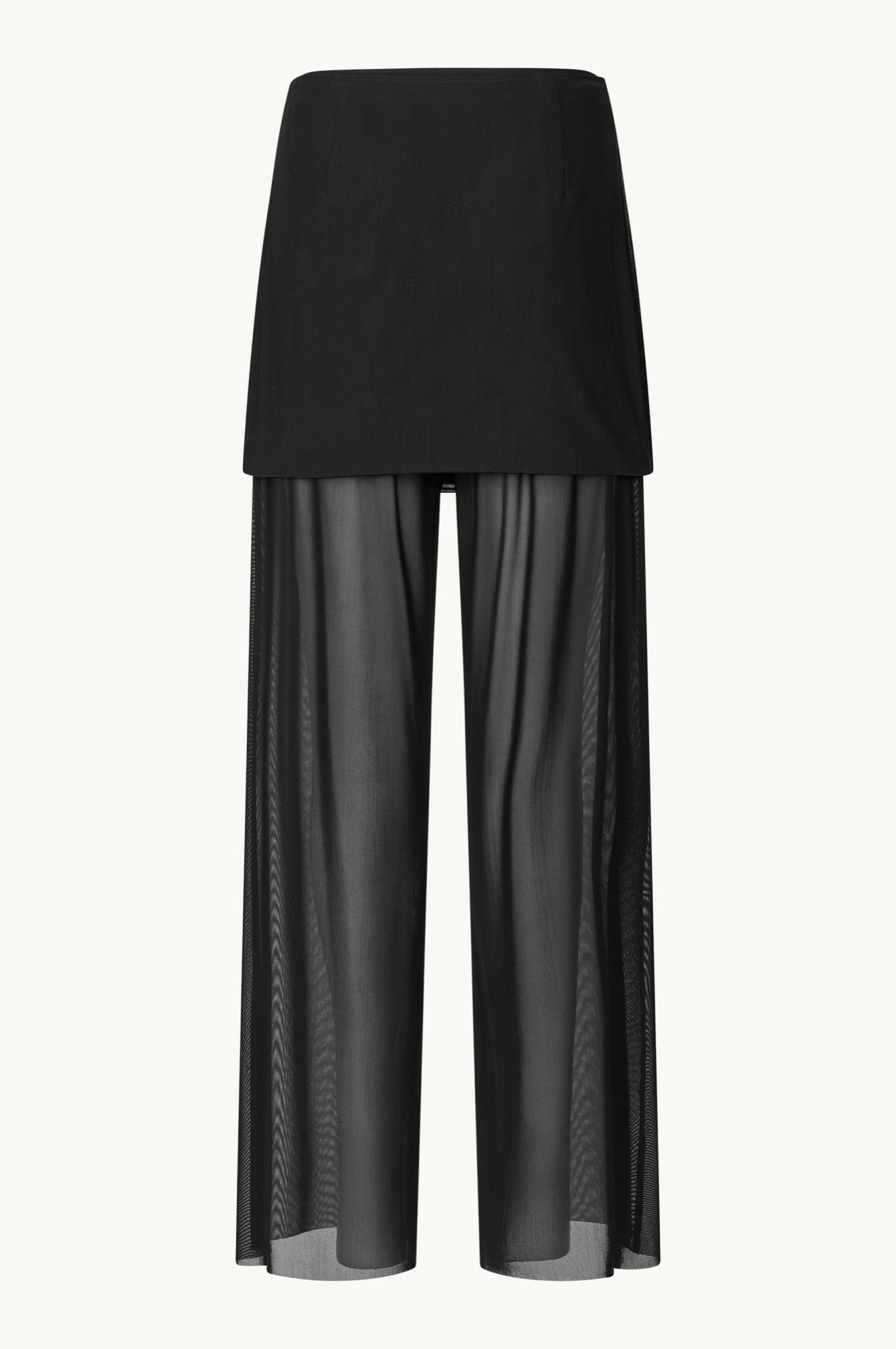 Oval Square Sisi skirt trousers TROUSERS Black