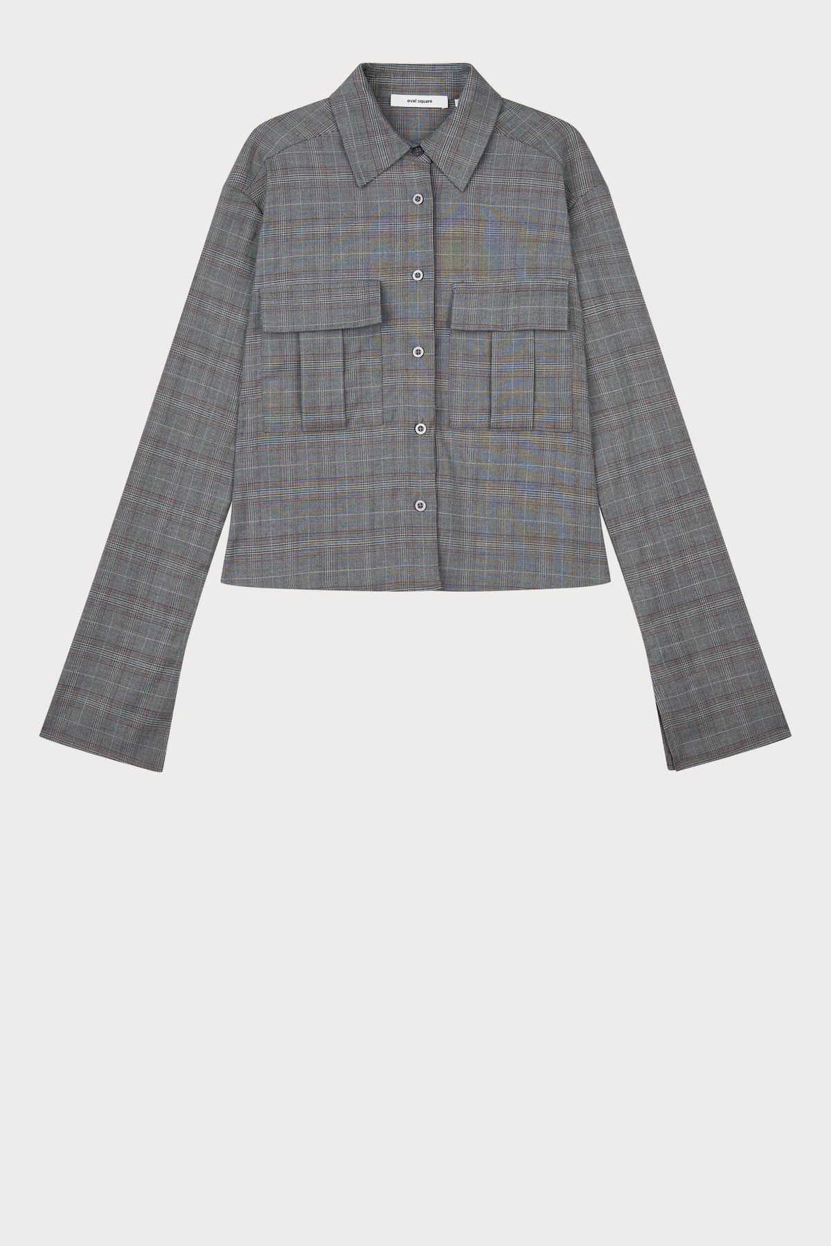 Oval Square Sophie shirt SHIRTS Grey checks