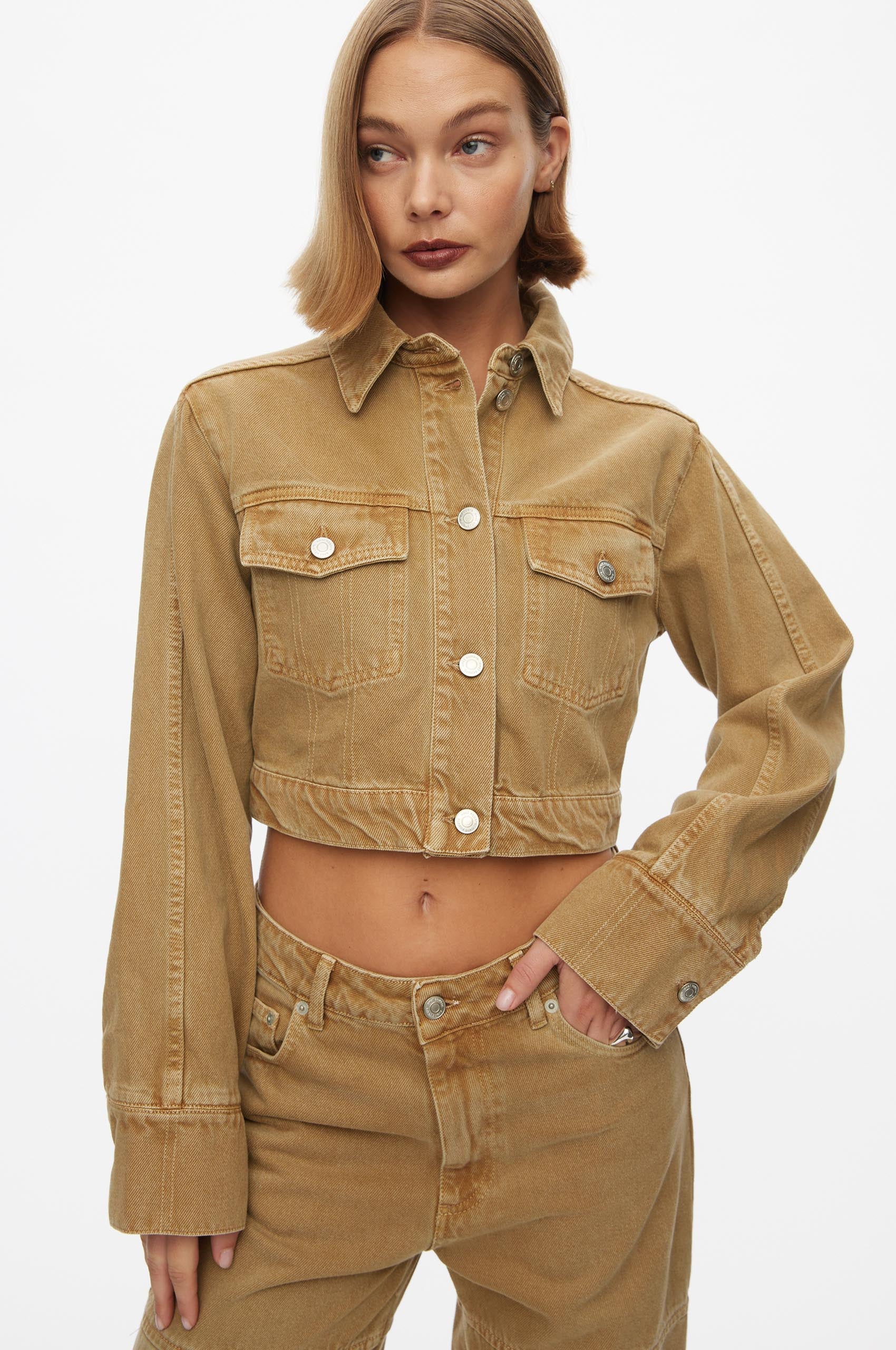 Oval Square Soul Denim Jacket JACKETS 6018 Tannin