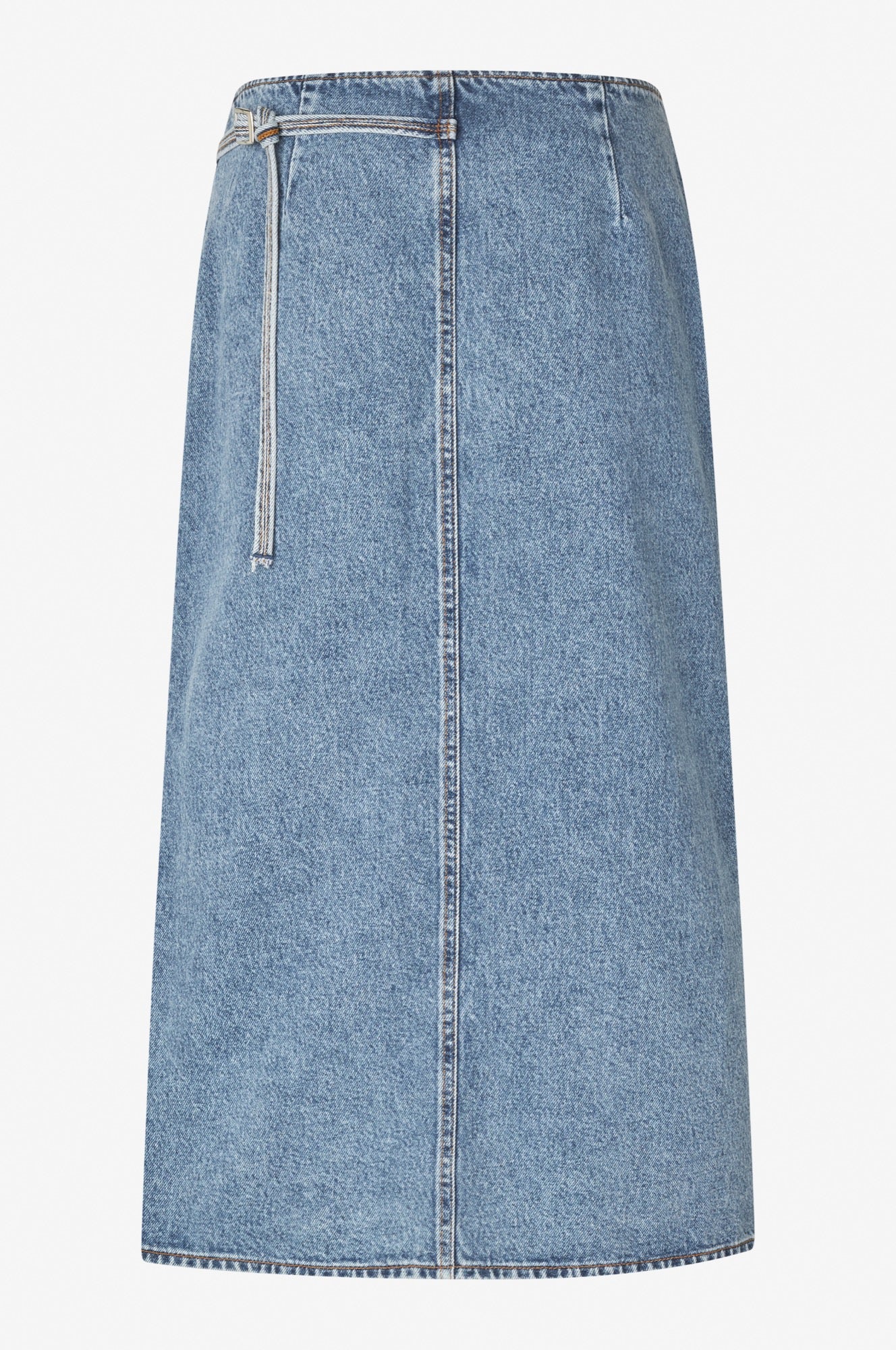 Oval Square Soul Denim Skirt 0107 SKIRTS 5018 0107 Ice Blue Wash