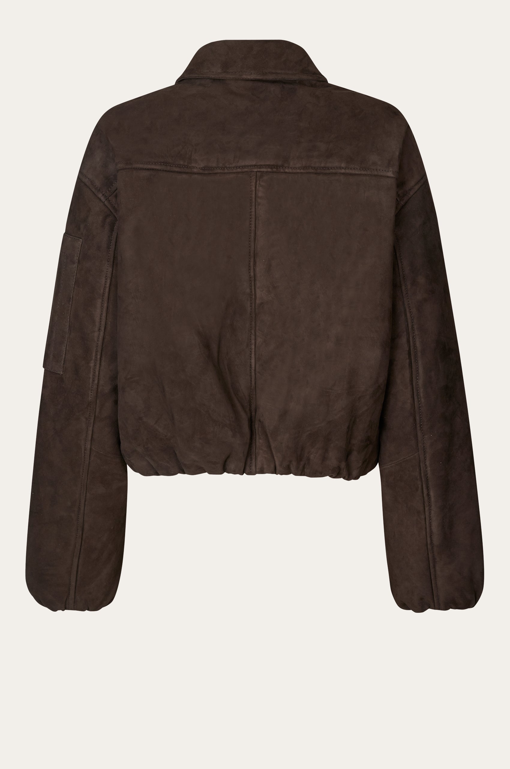 Oval Square Spirit Suede Bomber JACKETS 6015 Chocolate Torte