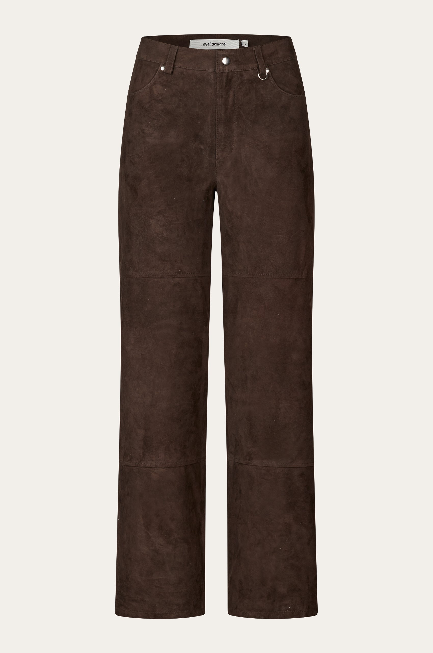 Oval Square Spirit Suede Trousers TROUSERS 6015 Chocolate Torte