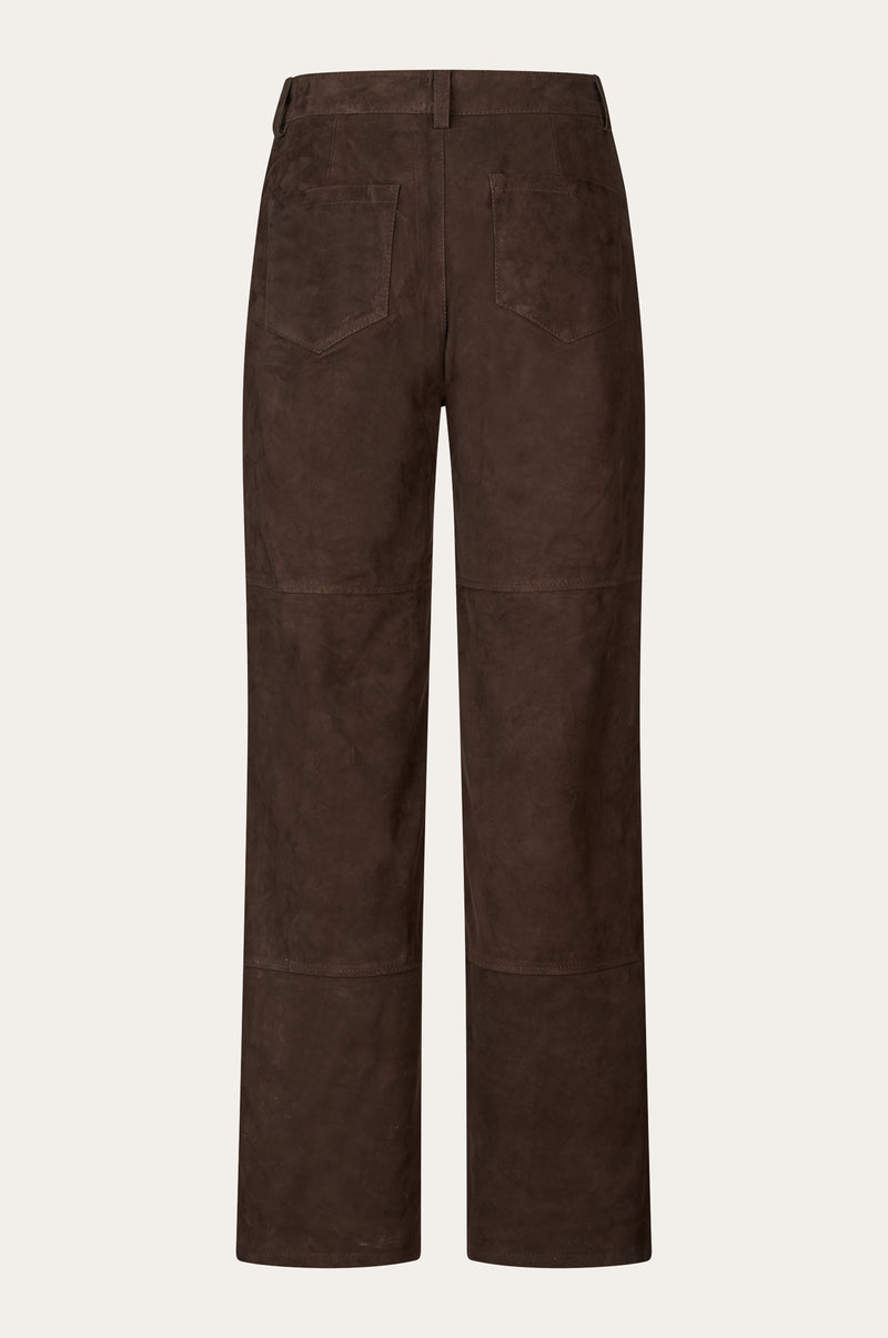 Oval Square Spirit Suede Trousers TROUSERS 6015 Chocolate Torte
