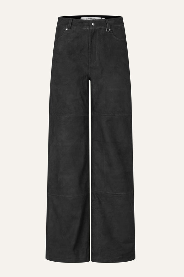 Oval Square Spirit Suede Trousers TROUSERS 8001 Black