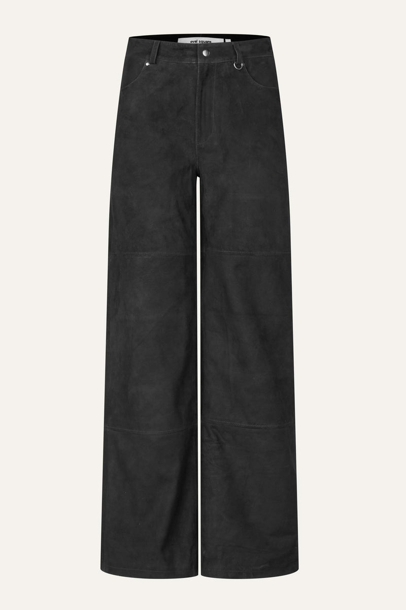 Oval Square Spirit Suede Trousers TROUSERS 8001 Black