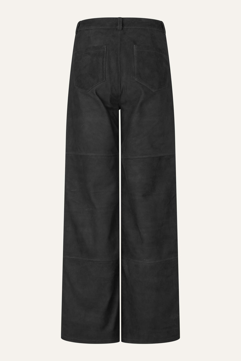 Oval Square Spirit Suede Trousers TROUSERS 8001 Black