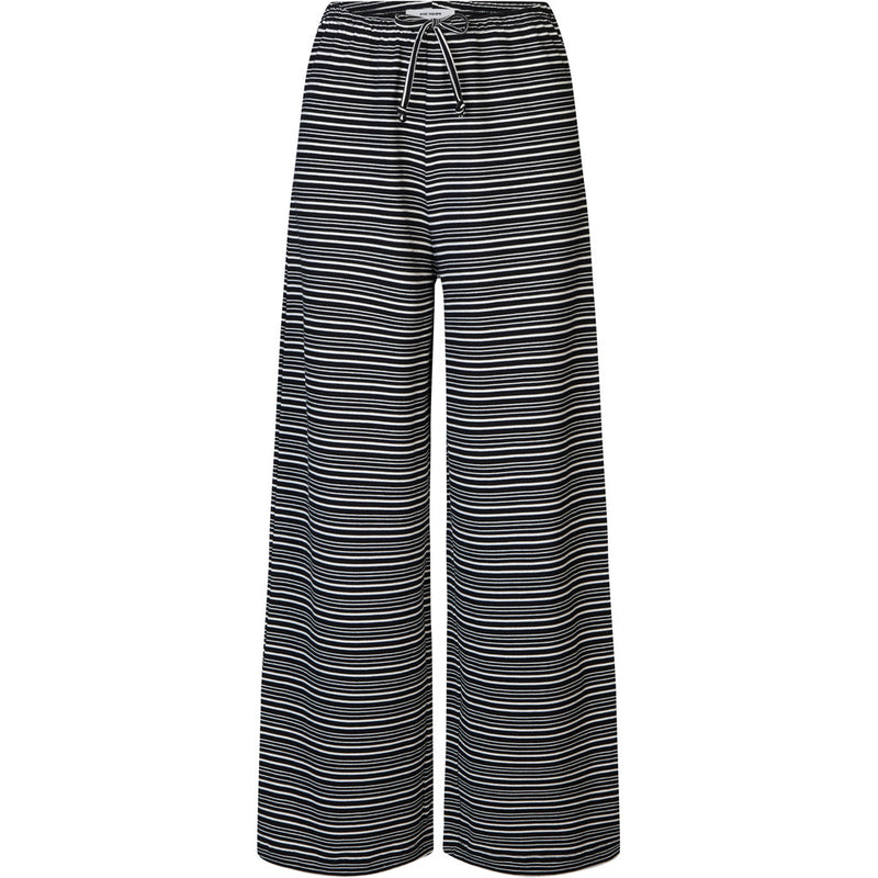 Oval Square Steffi Pants TROUSERS 9064 Black / Off white Stripe