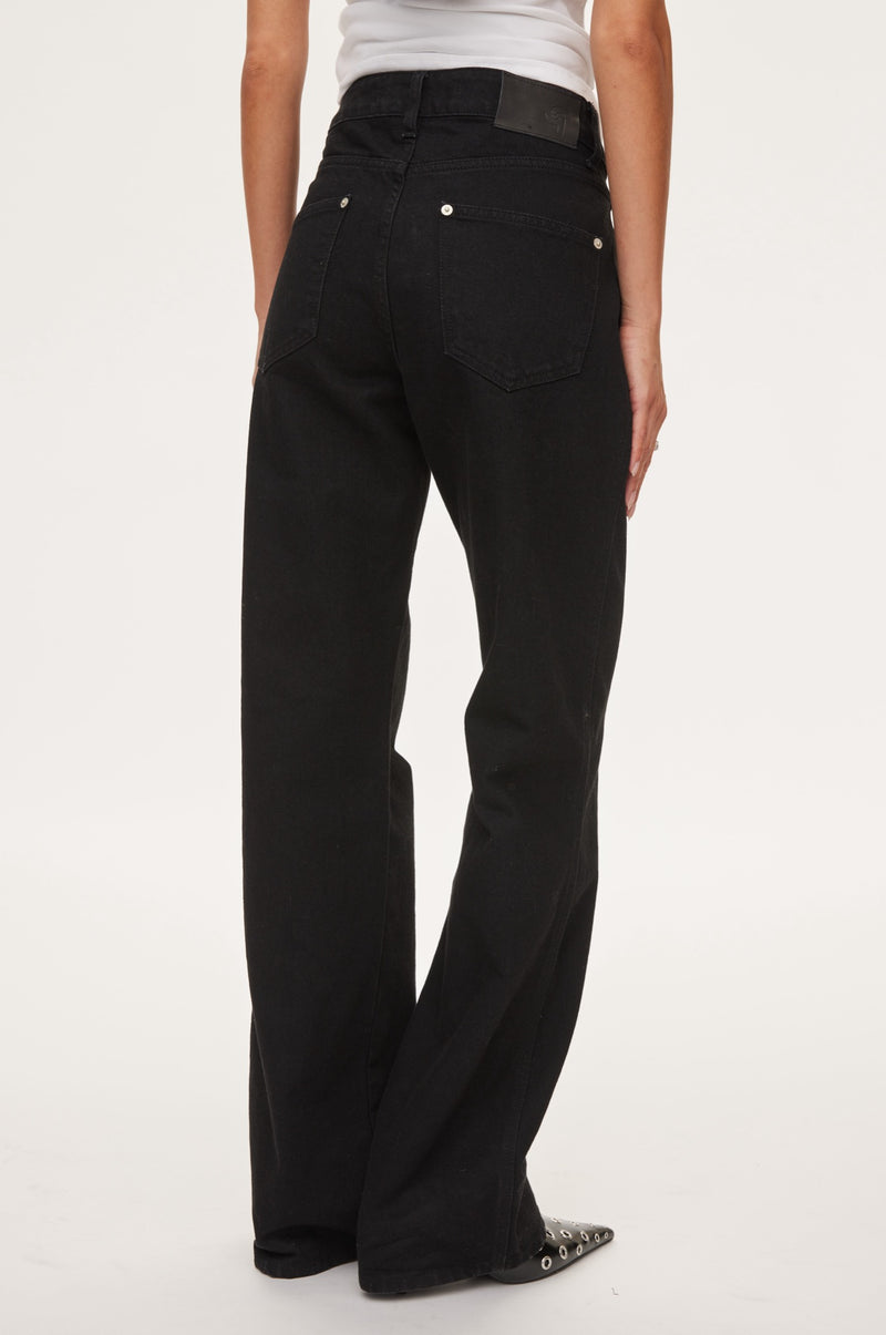 Oval Square Straight Jeans JEANS 8001 Black