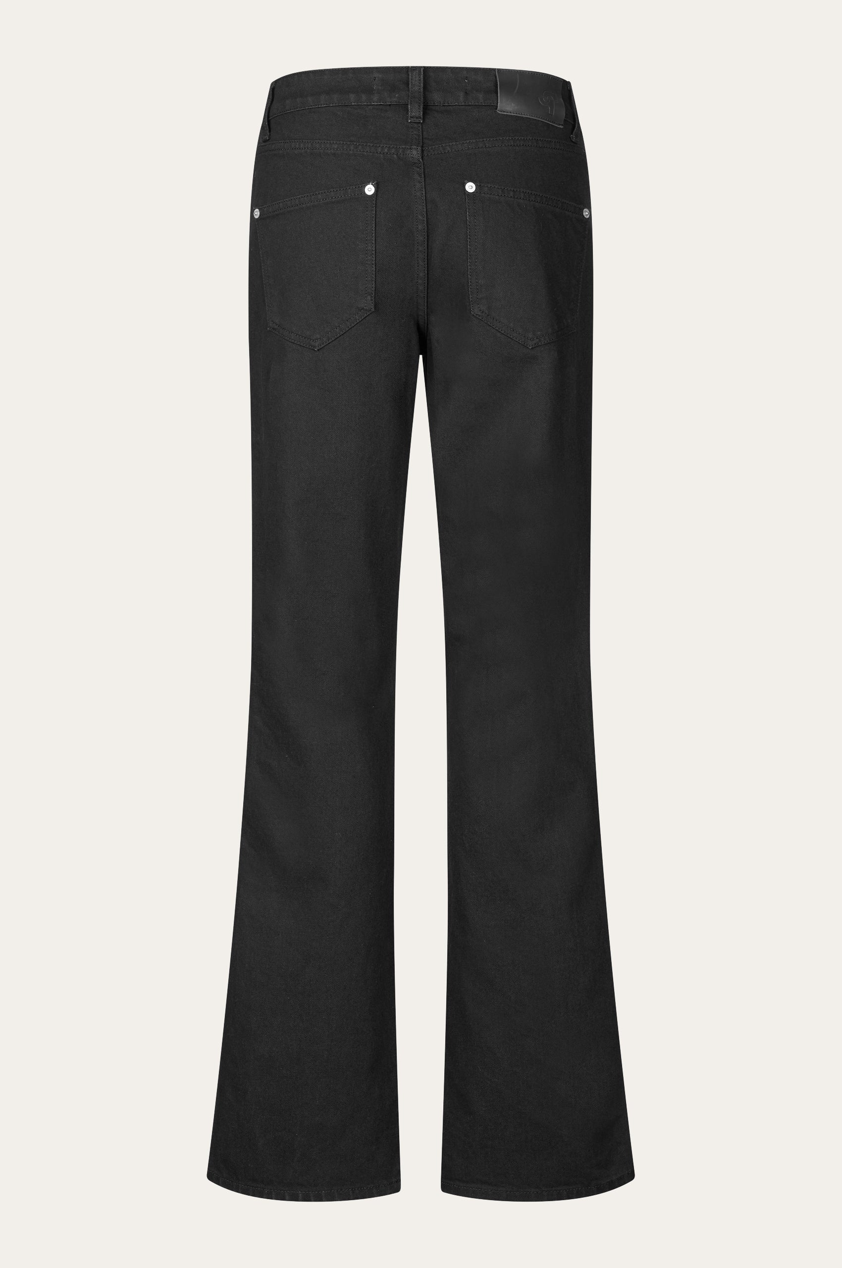 Oval Square Straight Jeans JEANS 8001 Black