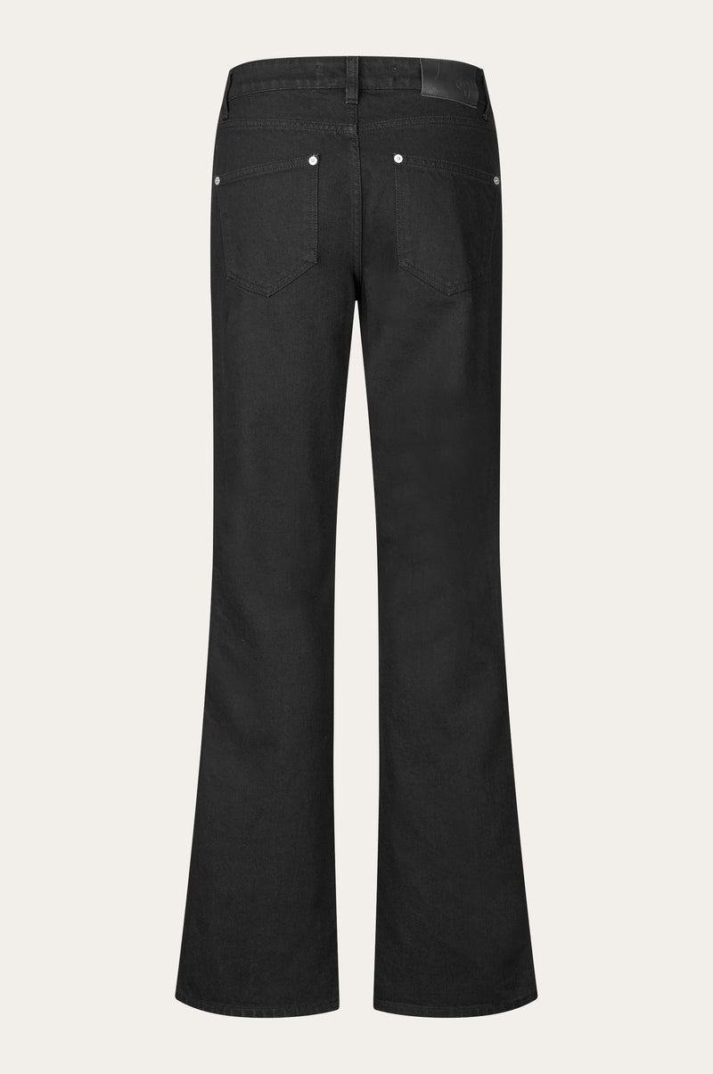 Oval Square Straight Jeans JEANS 8001 Black