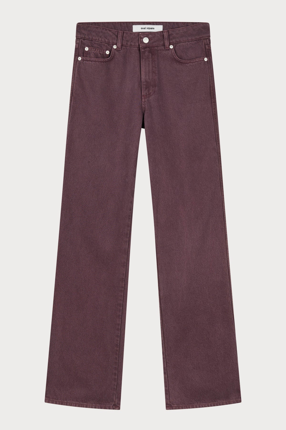 Oval Square Straight jeans JEANS Burgundy