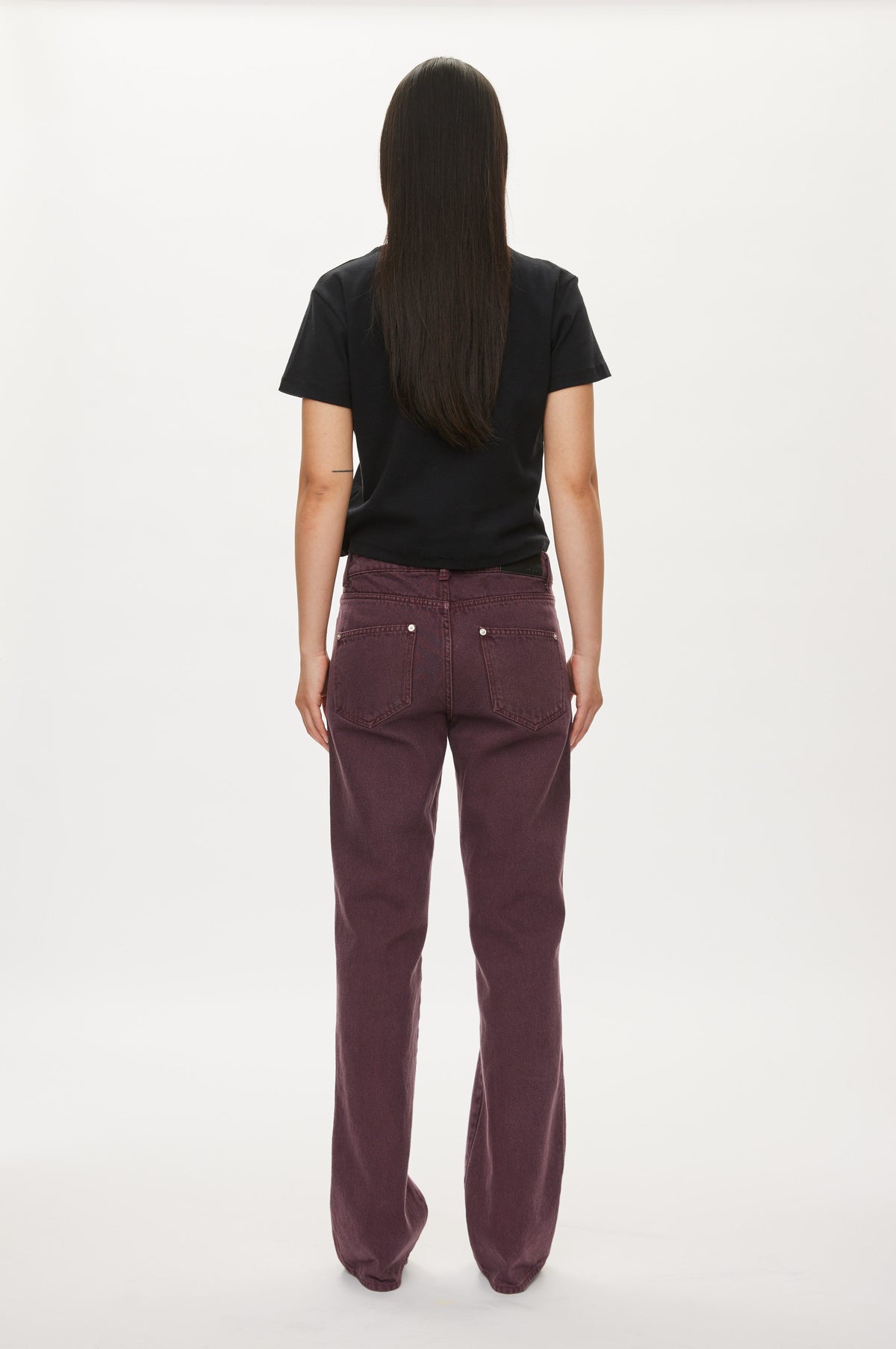 Oval Square Straight jeans JEANS Burgundy