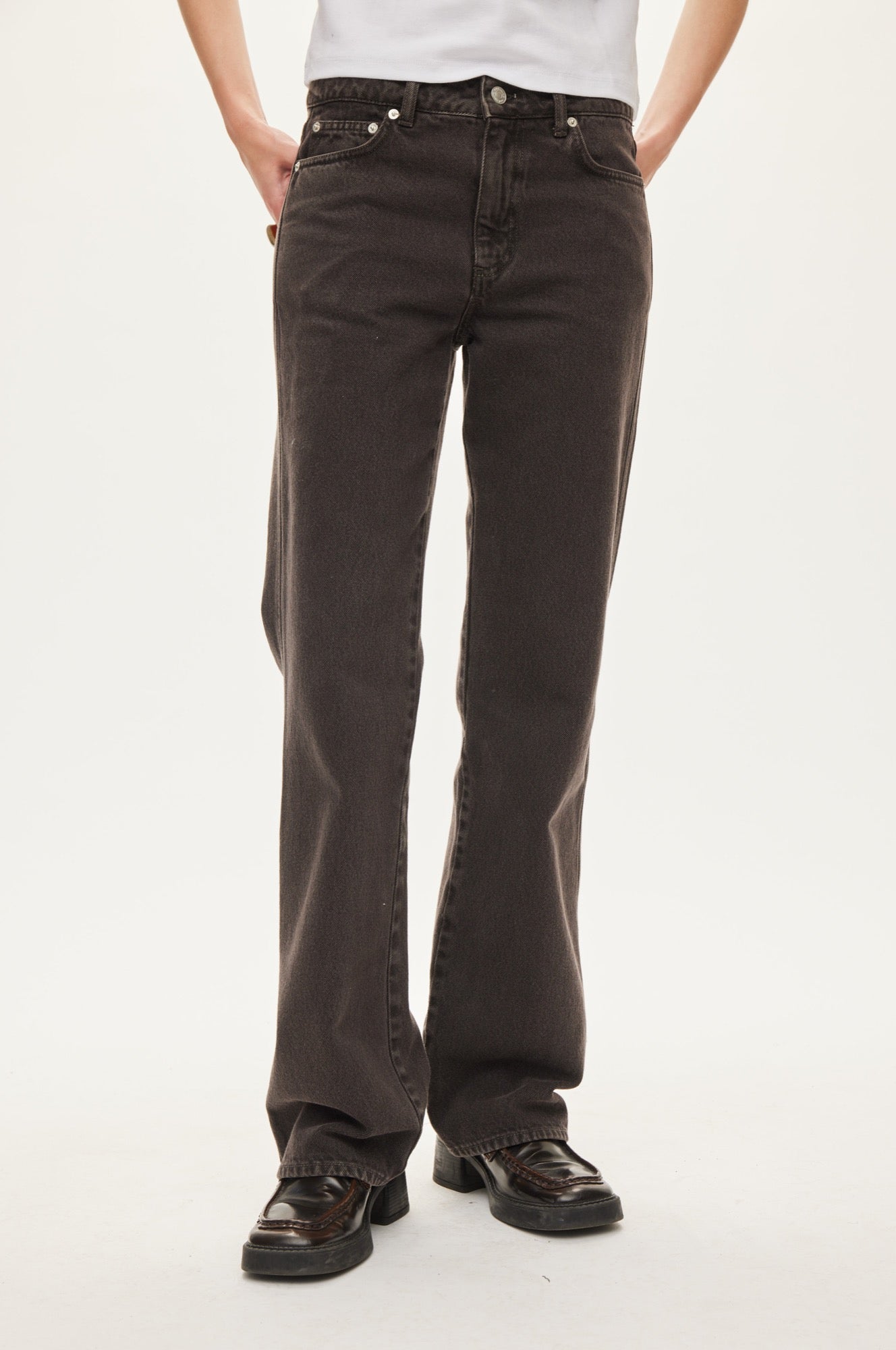 Oval Square Straight jeans JEANS Chocolate Torte