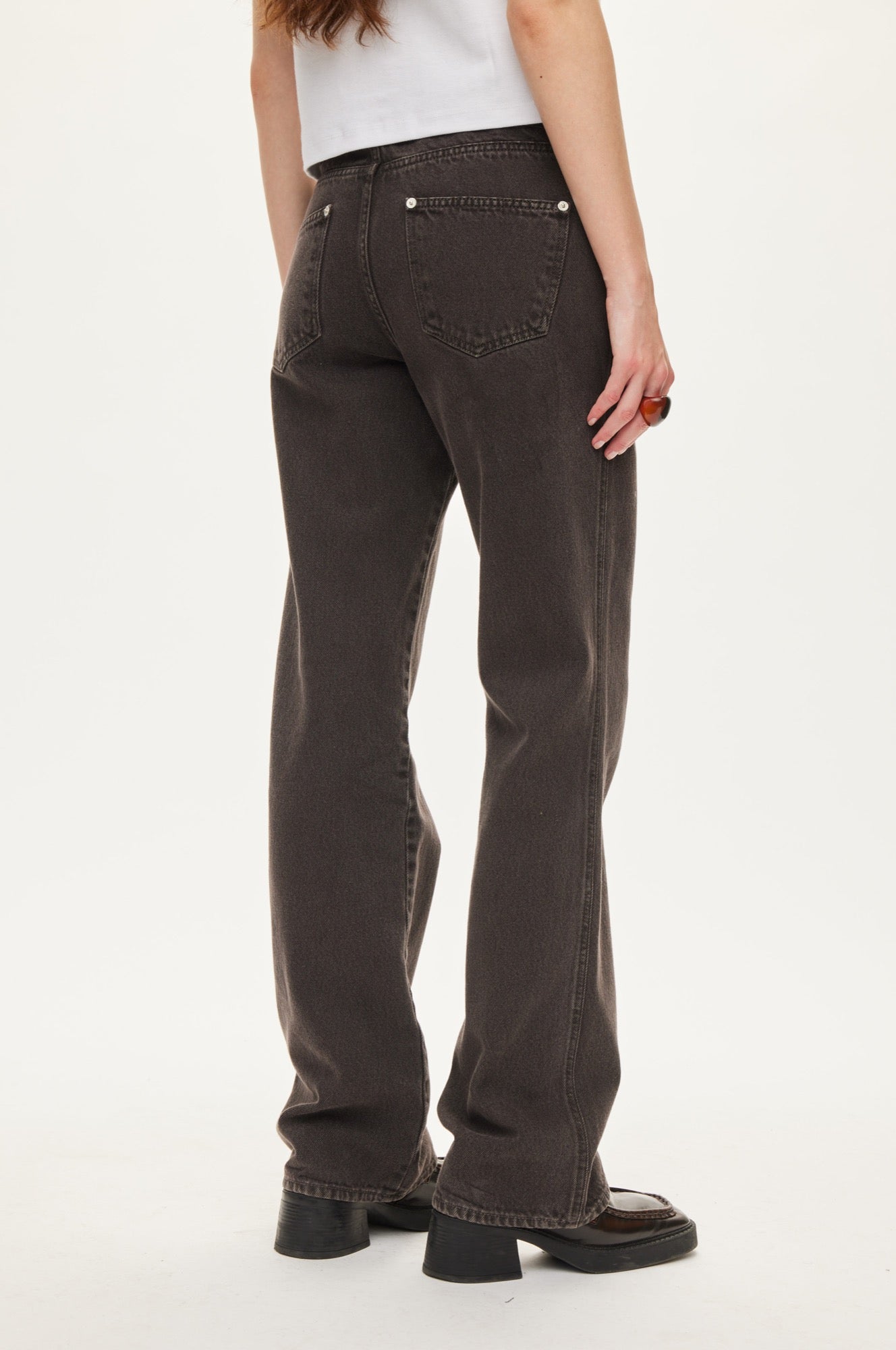 Oval Square Straight jeans JEANS Chocolate Torte
