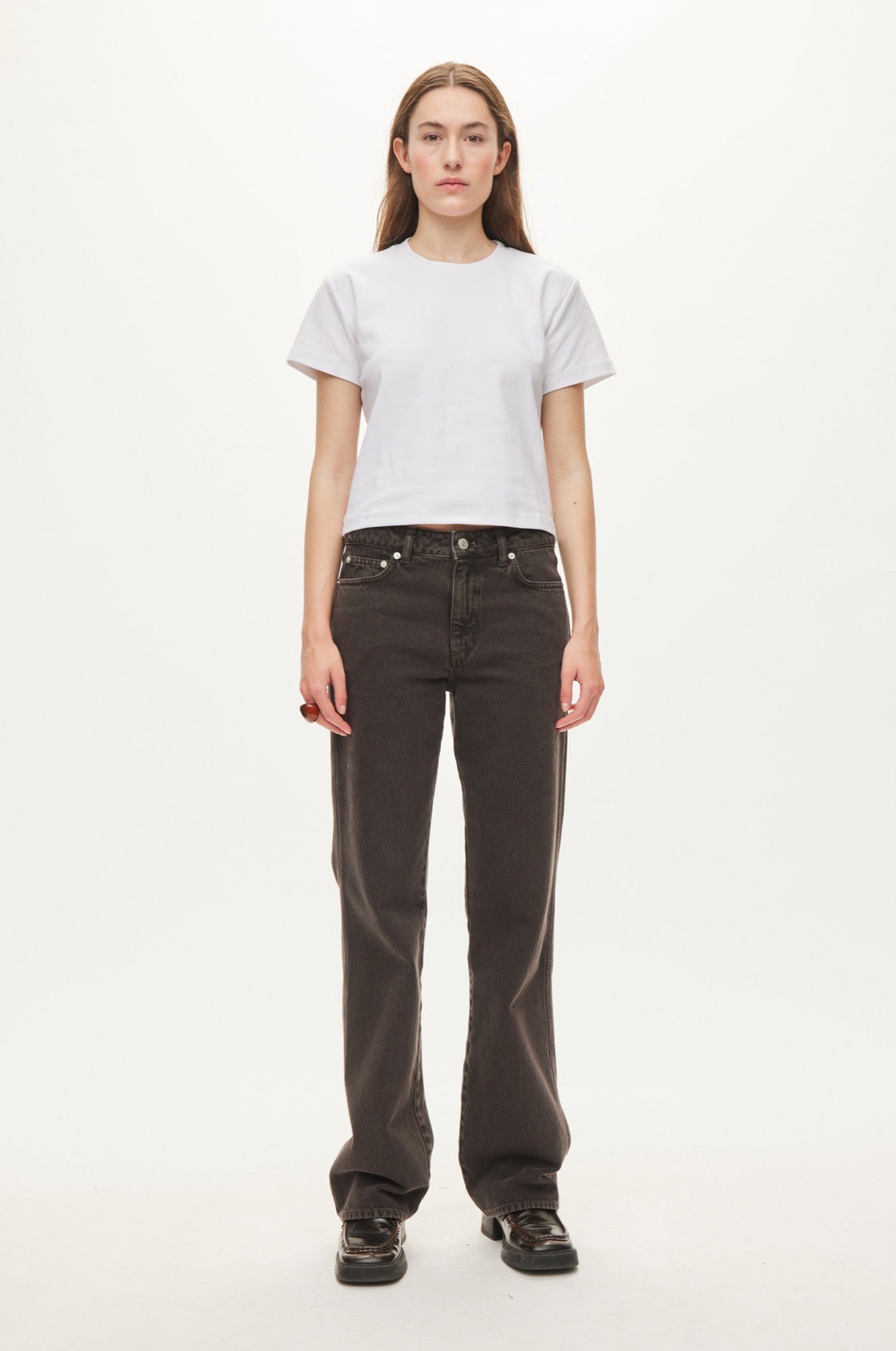 Oval Square Straight jeans JEANS Chocolate Torte