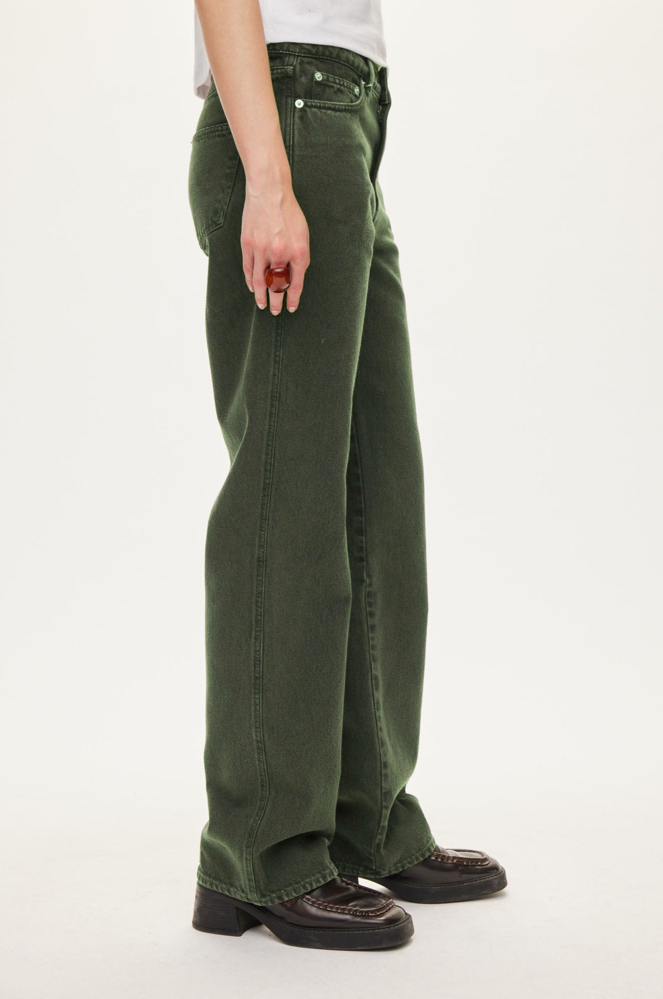Oval Square Straight jeans JEANS Dark Army