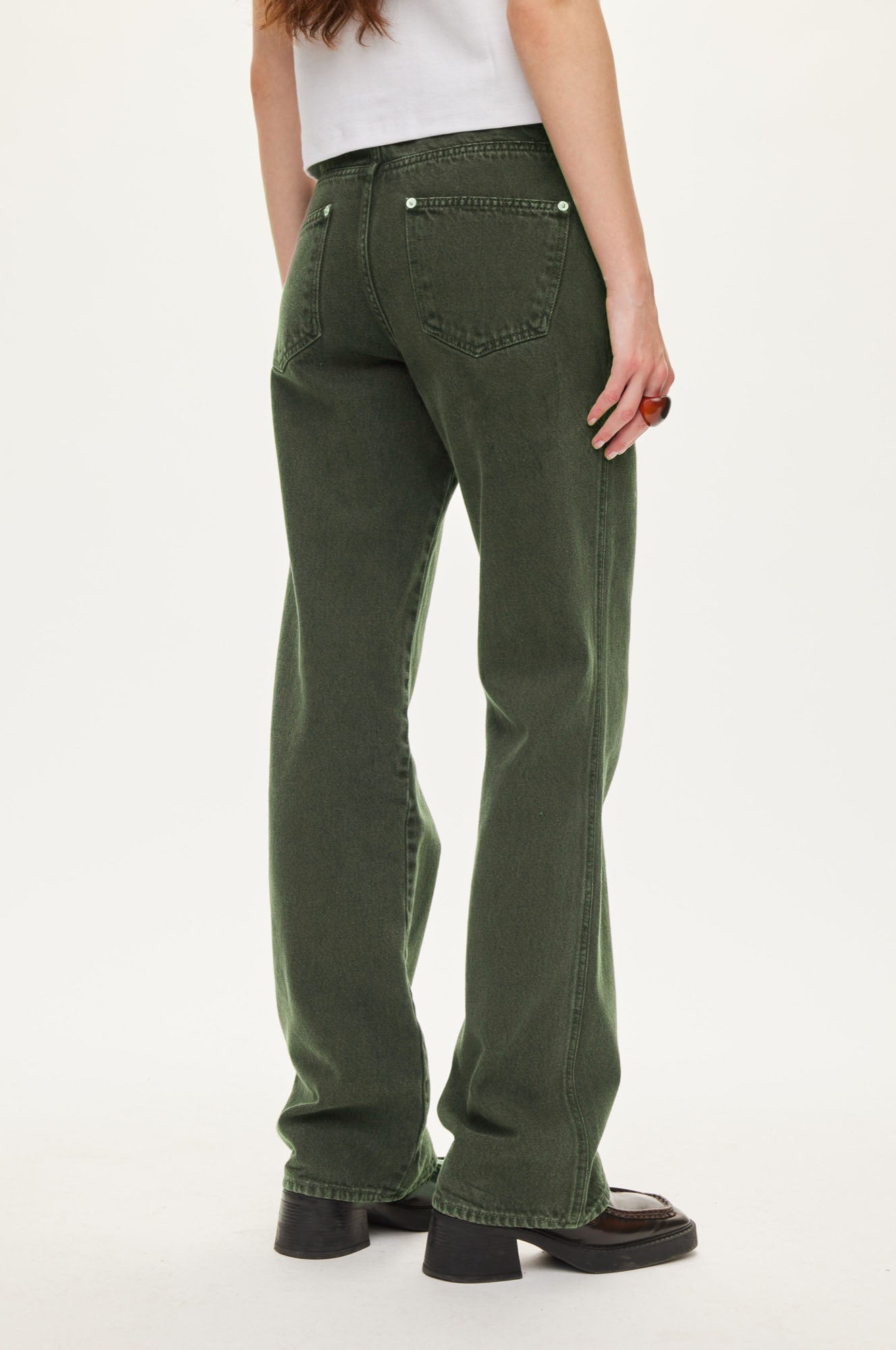 Oval Square Straight jeans JEANS Dark Army
