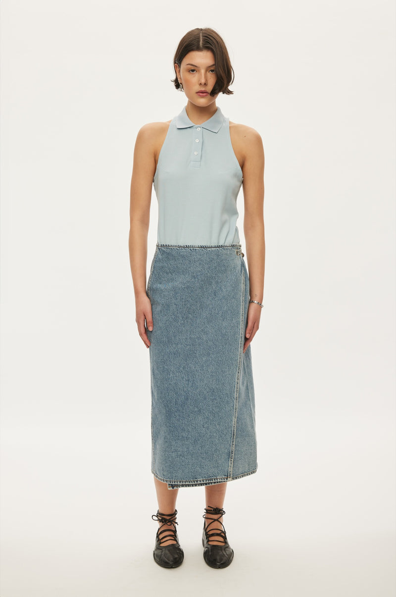 Oval Square Sunny Polo Top TOP 5039 Cashmere Blue