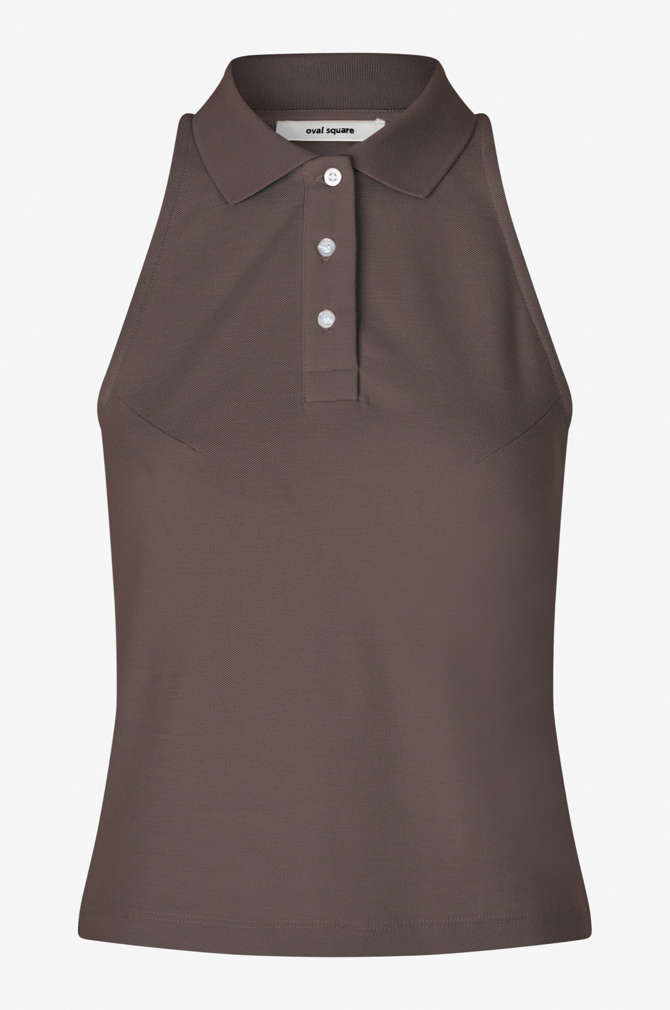 Oval Square Sunny Polo Top TOP 6001 Dark Oak