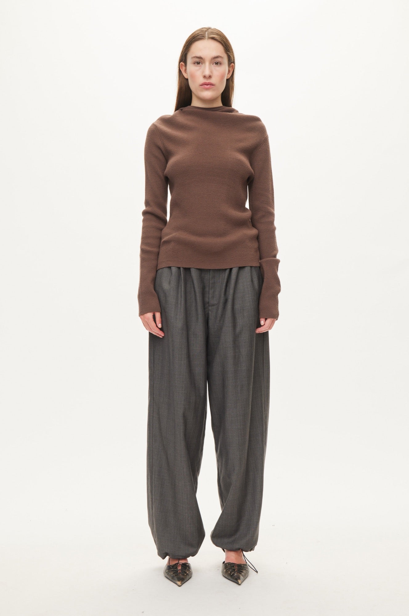 Oval Square Tammy trousers TROUSERS Grey checks