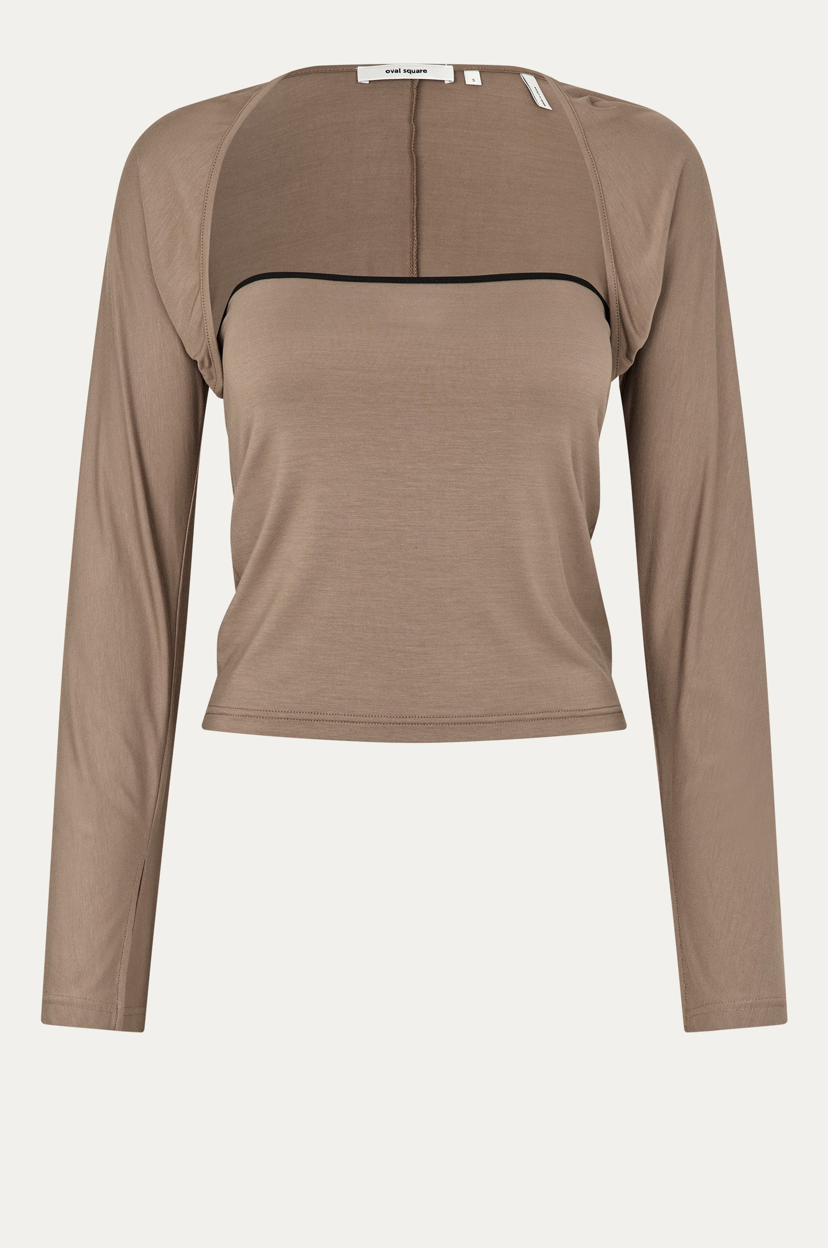 Oval Square Tango bolero top TOP Tan