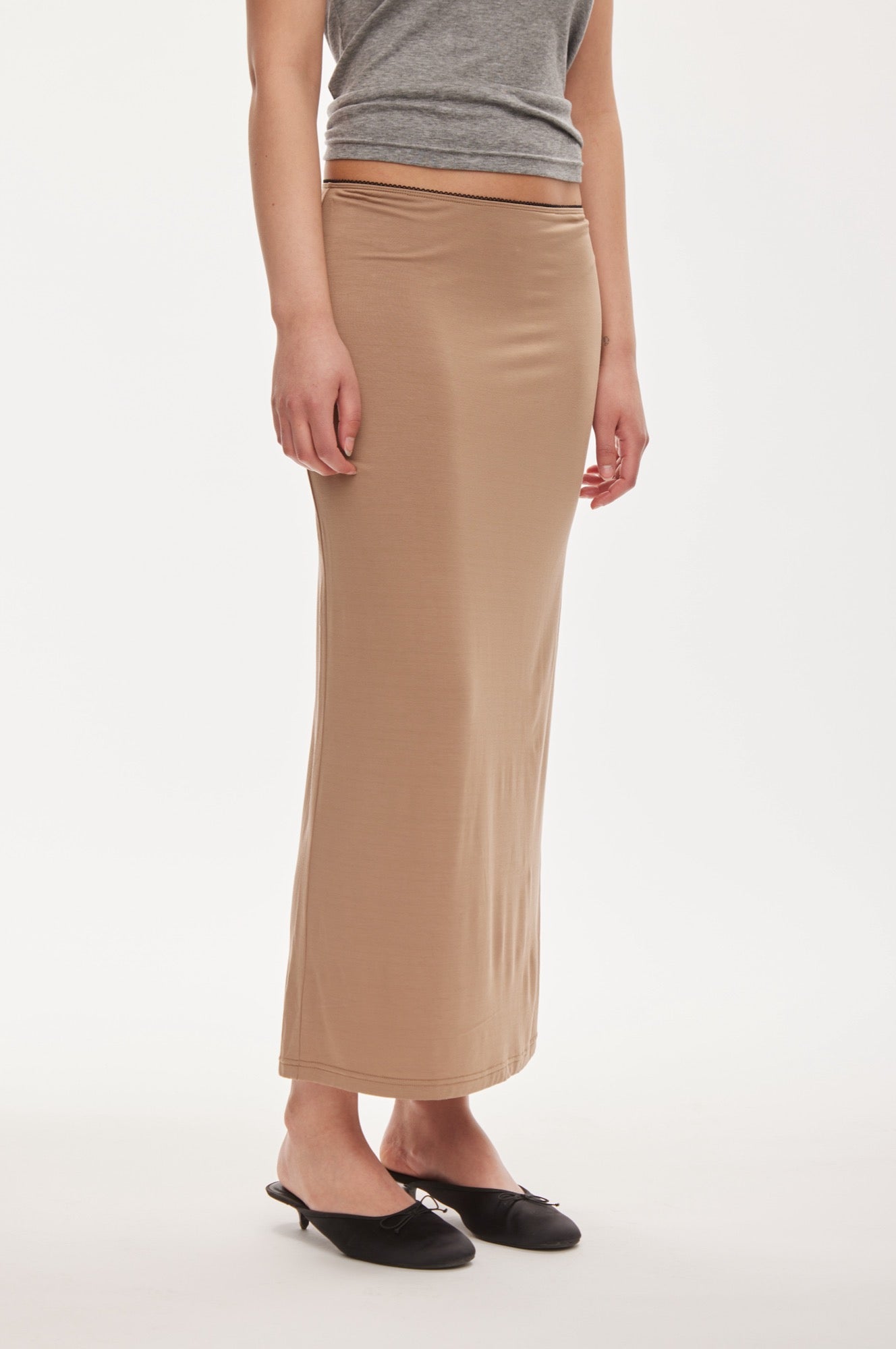 Oval Square Tango skirt SKIRTS Tan