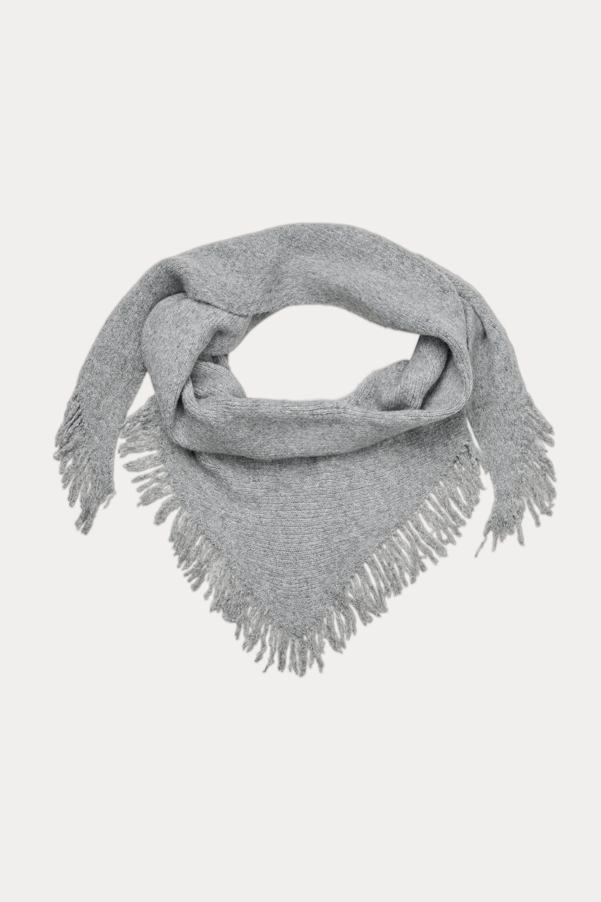 Oval Square Triangle Scarf SCARFS Grey Melange
