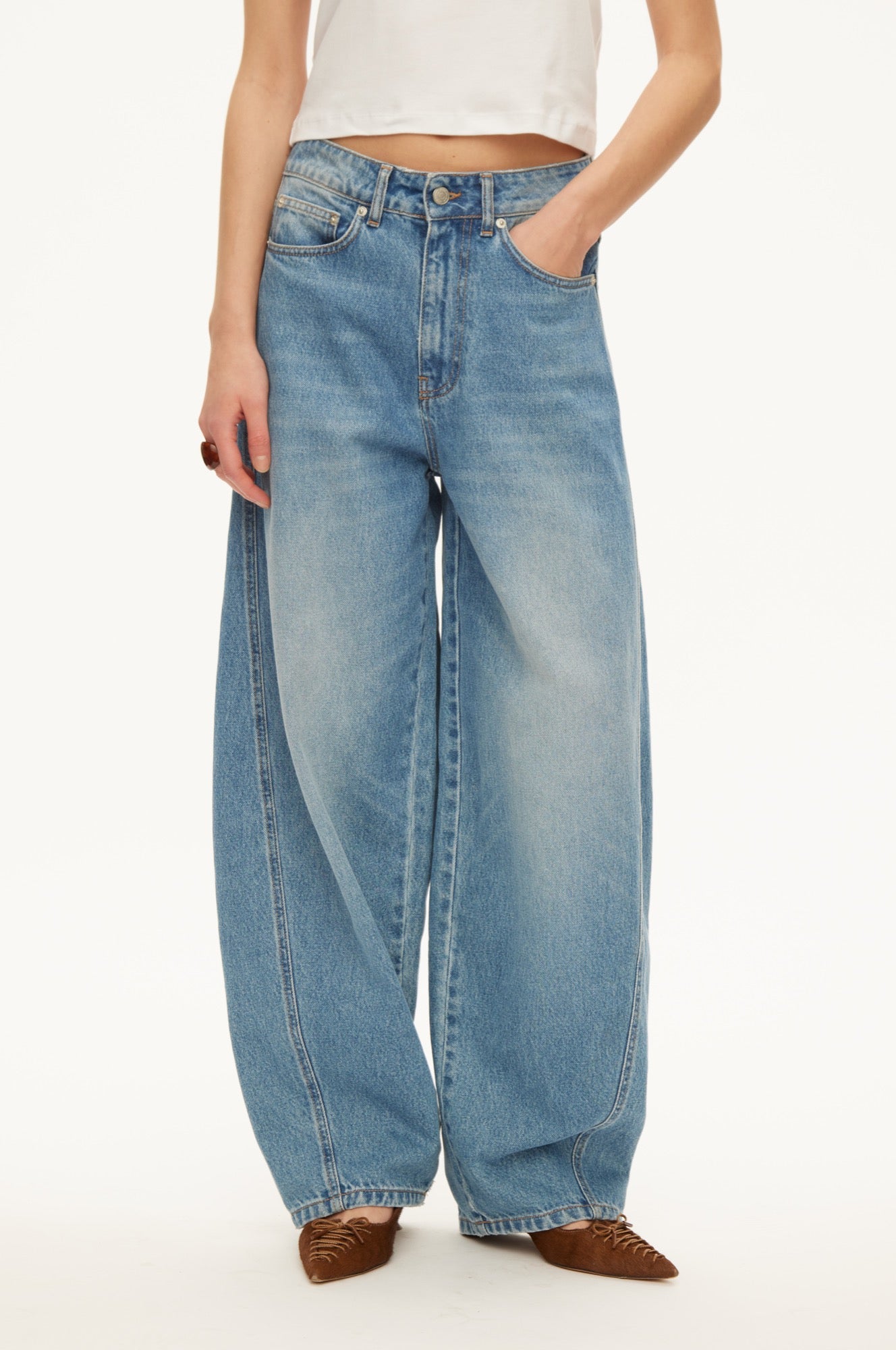 Oval Square Twist jeans JEANS Light Blue