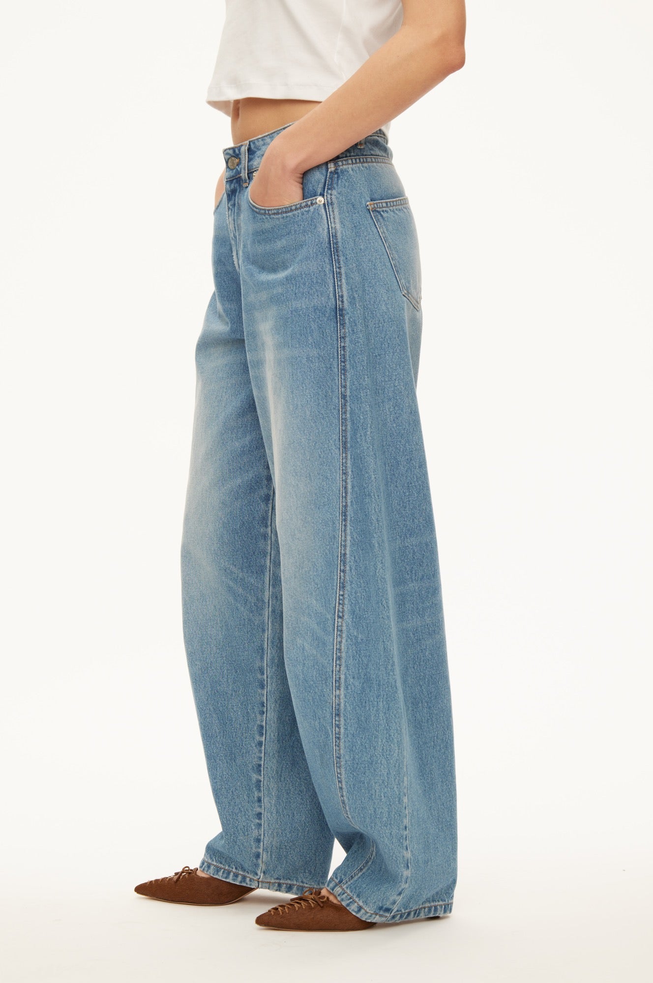 Oval Square Twist jeans JEANS Light Blue