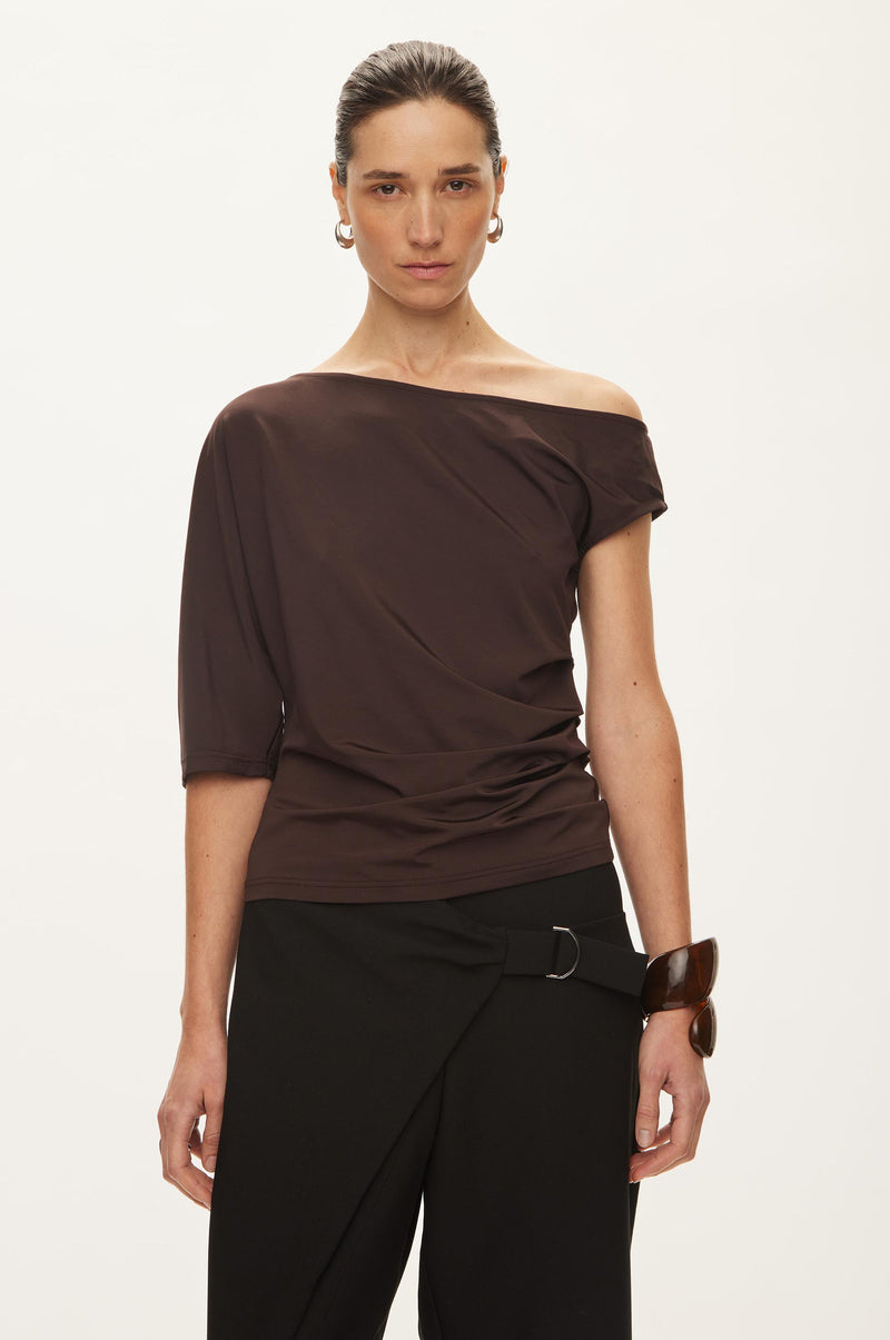 Oval Square Tyra Blouse BLOUSES Chocolate Torte