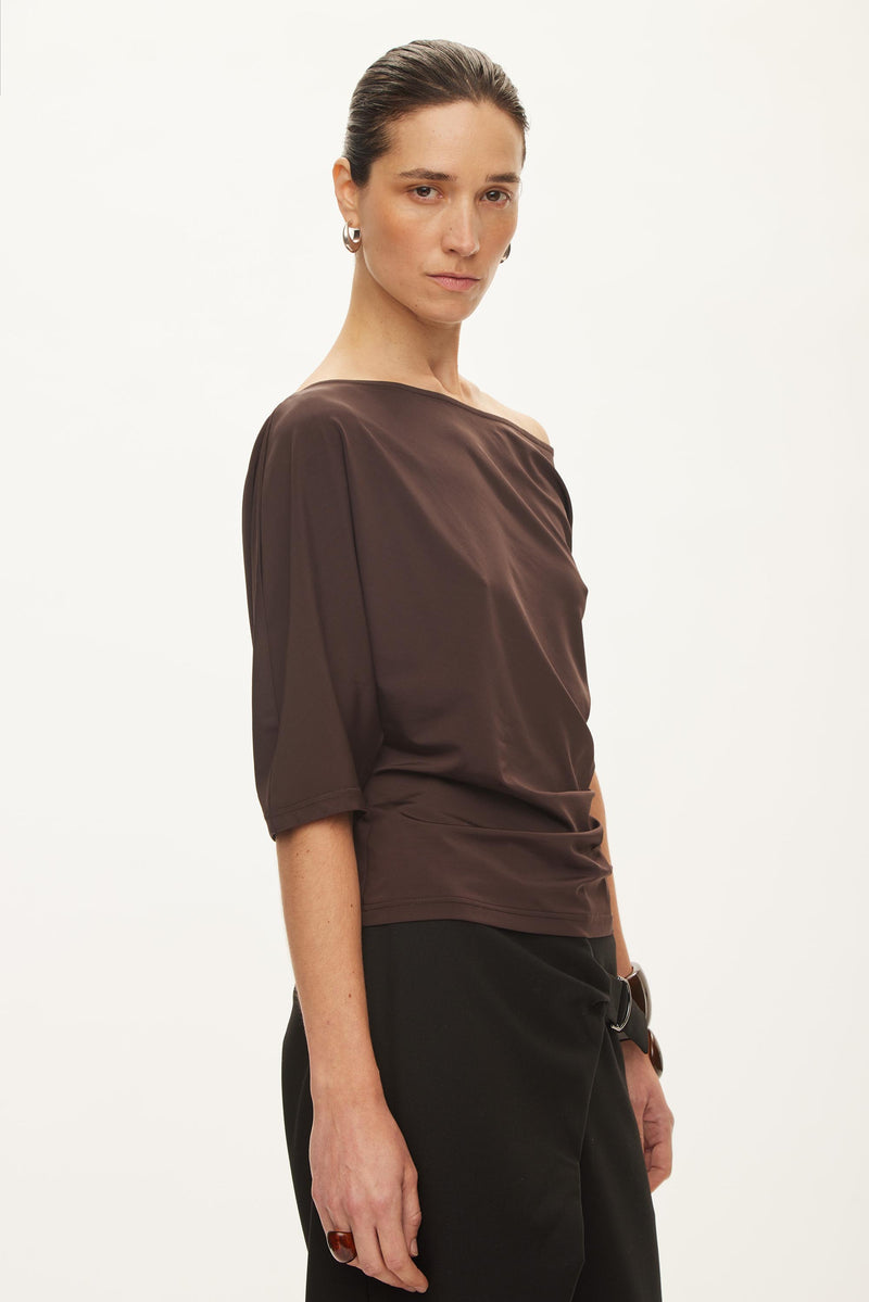 Oval Square Tyra Blouse BLOUSES Chocolate Torte