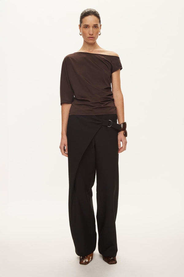 Oval Square Tyra Blouse BLOUSES Chocolate Torte