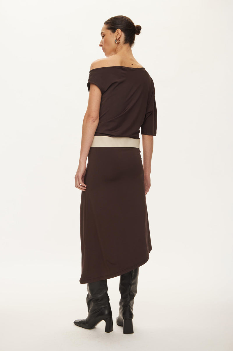 Oval Square Tyra Dress DRESSES Chocolate Torte