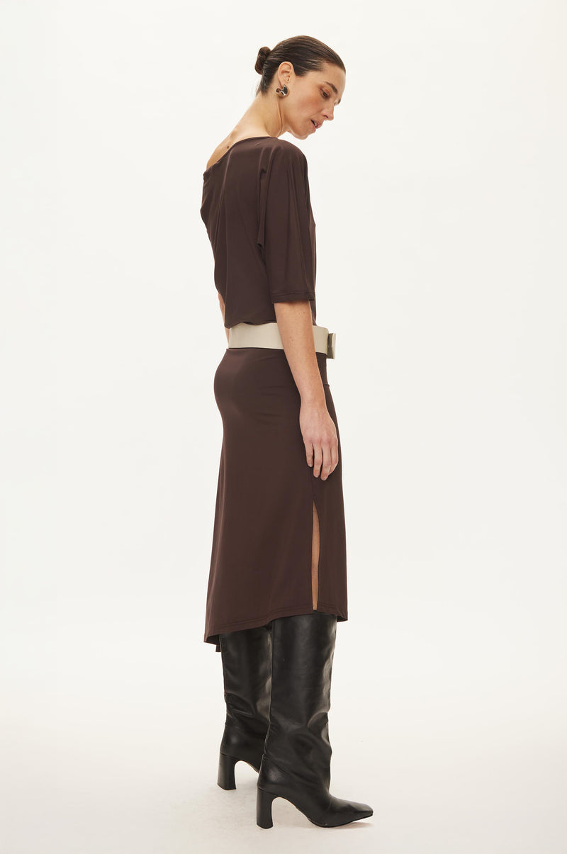 Oval Square Tyra Dress DRESSES Chocolate Torte