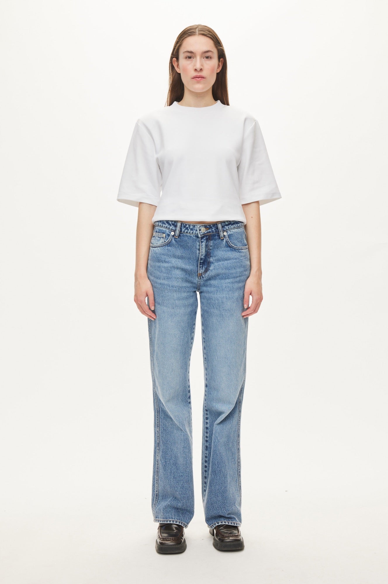 Oval Square Uma jeans JEANS Blue Washed
