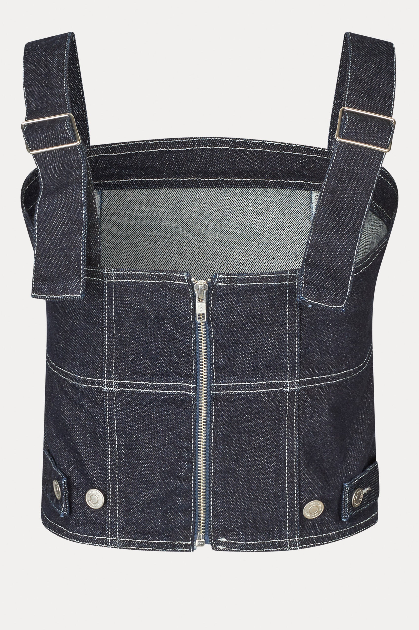 Oval Square Venice Denim Top TOP 5037 0101 Dark Raw / White Stitch