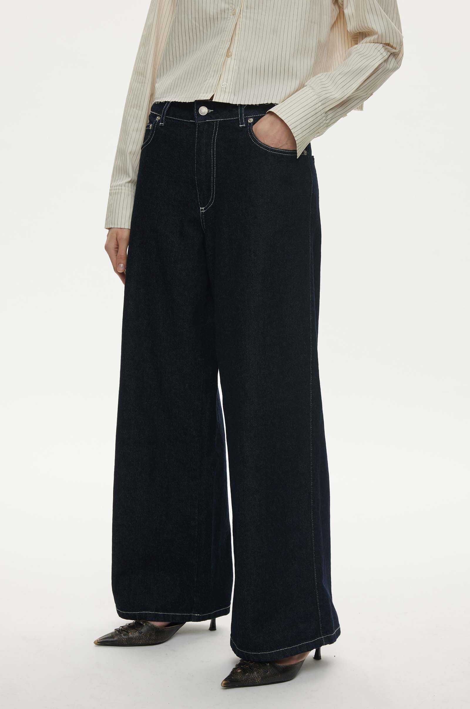 Oval Square Venice Jeans 0101 JEANS 5037 0101 Dark Raw / White Stitch