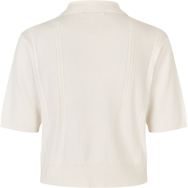 Oval Square Vika Knit Polo KNITS 1002 Off White