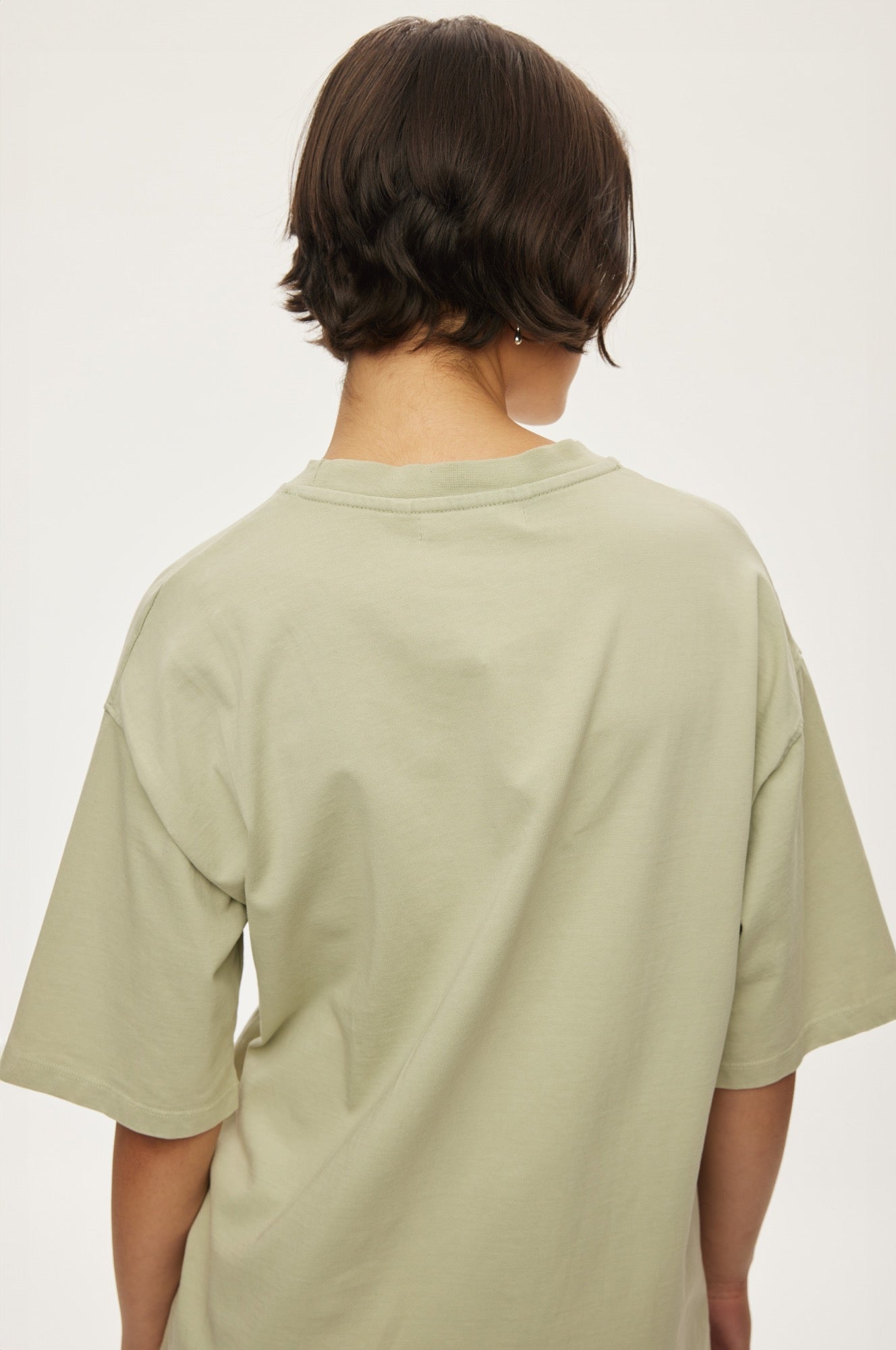 Oval Square Wash Oversized Tee TEE 4020 Desert Sage Washed