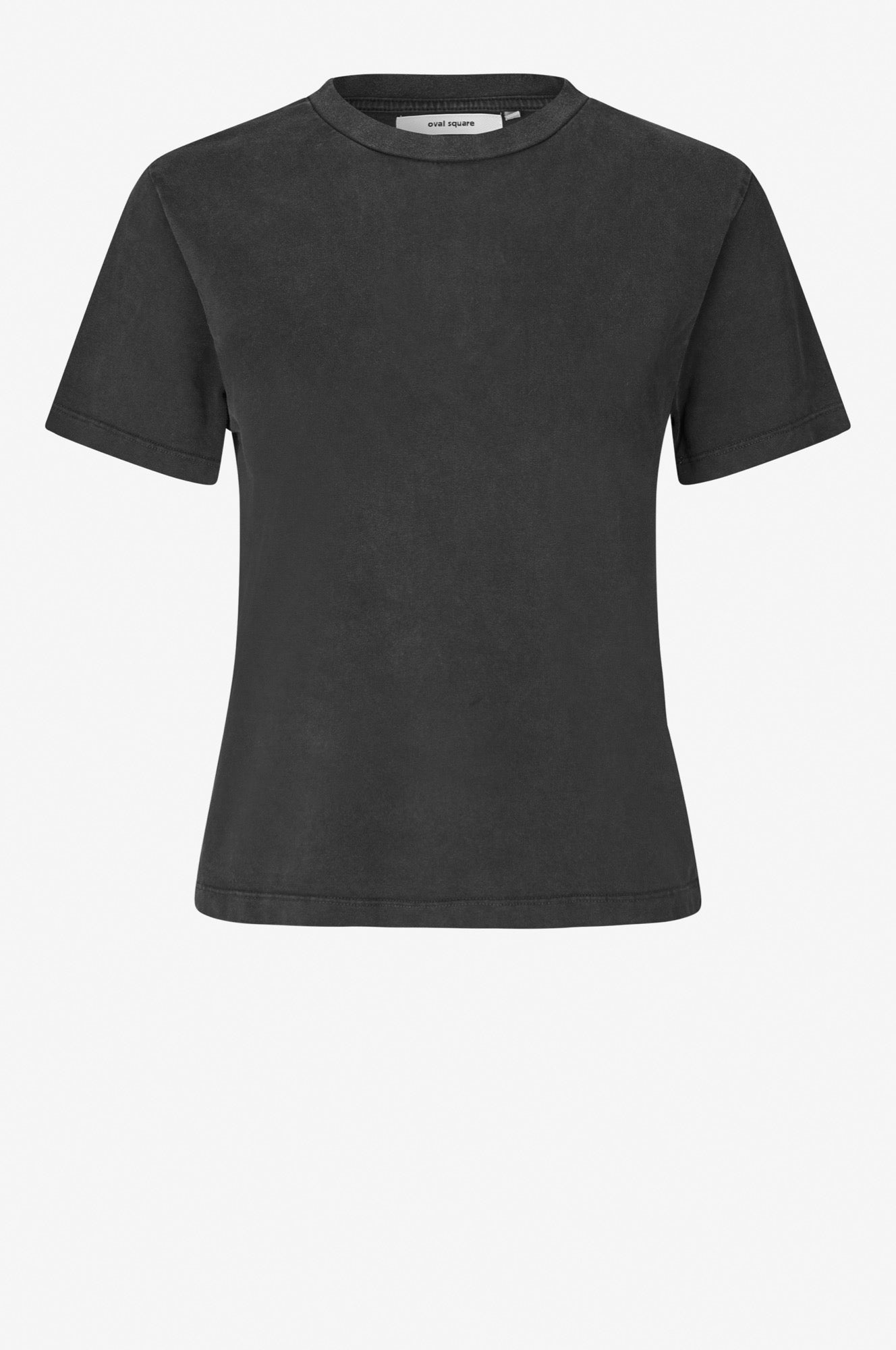 Oval Square Wash Tee TEE 8009 Black Washed