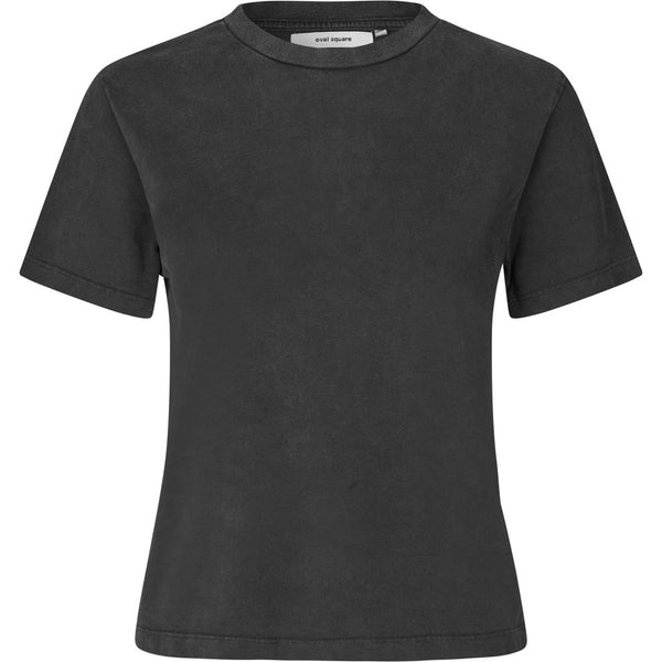Oval Square Wash Tee TEE 8009 Black Washed